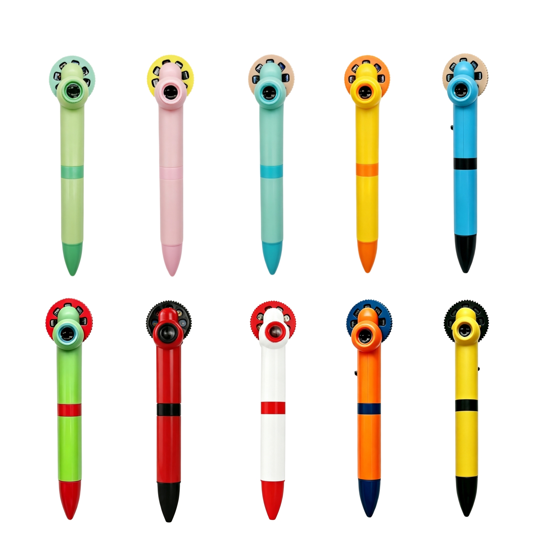 Fun Projection Ballpoint Pen With Rotating Image Wheel - Image 3