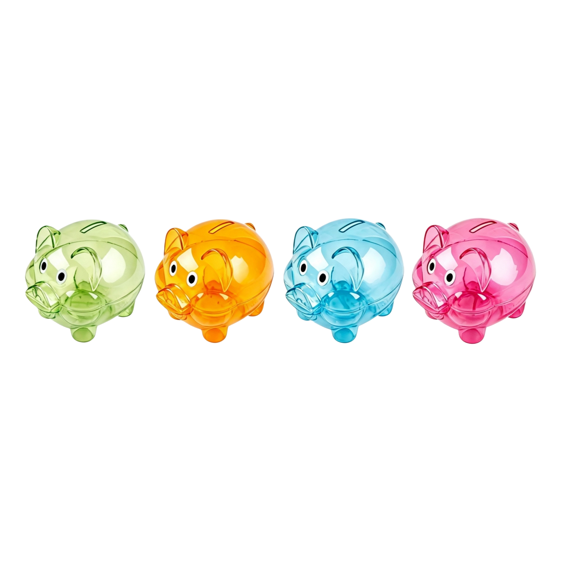 Transparent Plastic Piggy Bank For Kids And Coin Savings - Image 3