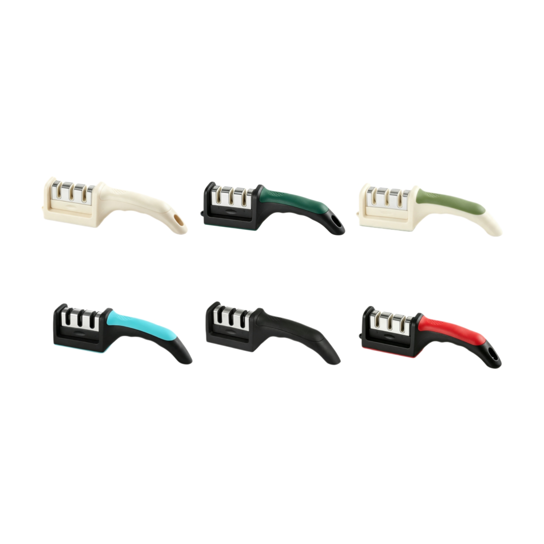 Three-Stage Kitchen Knife Sharpener With Ergonomic Handle - Image 3