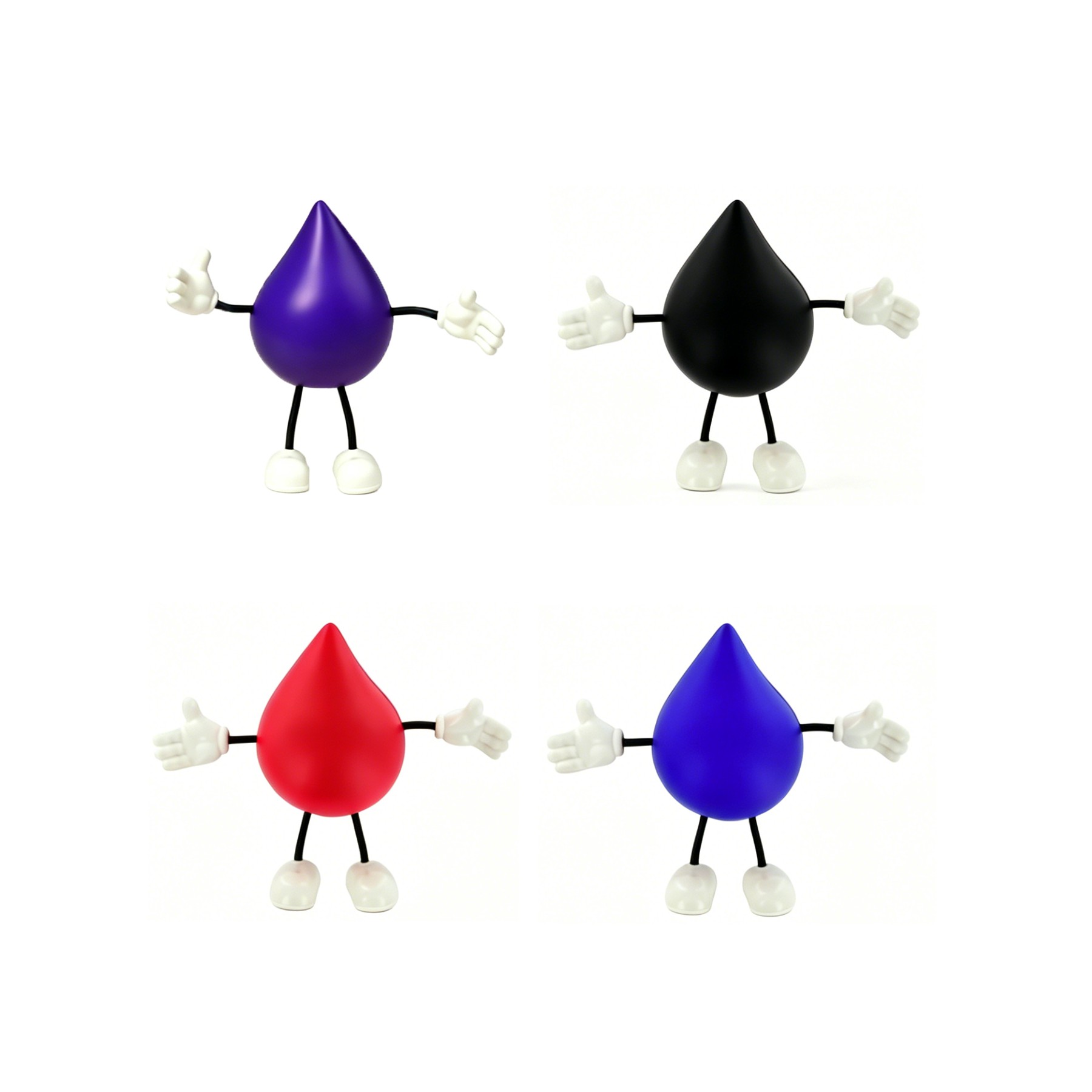 Flexible Drop Shape Foam Stress Reliever For Office Desks - Image 3