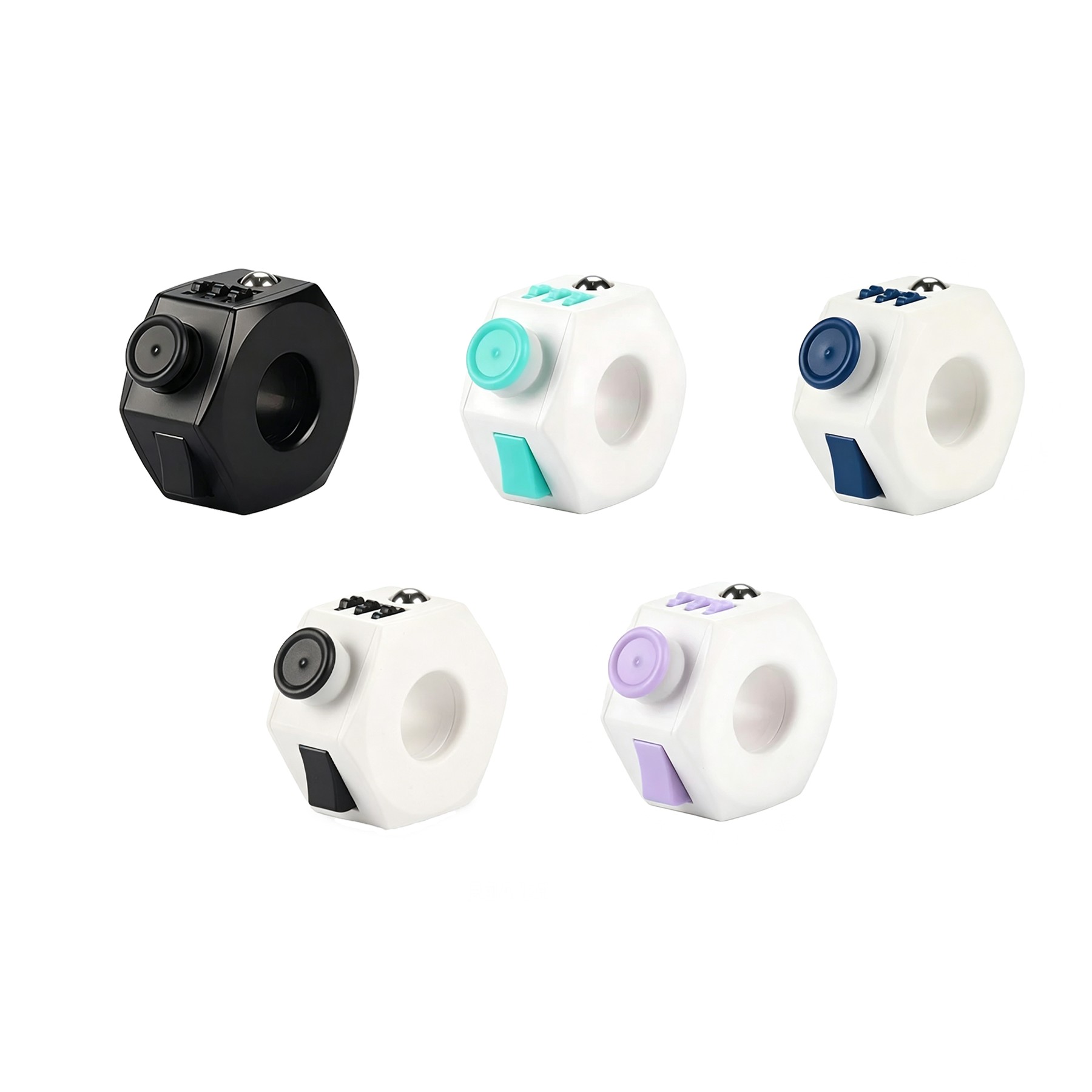 ABS Fidget Dice Stress Toy With Five Activity Controls - Image 3