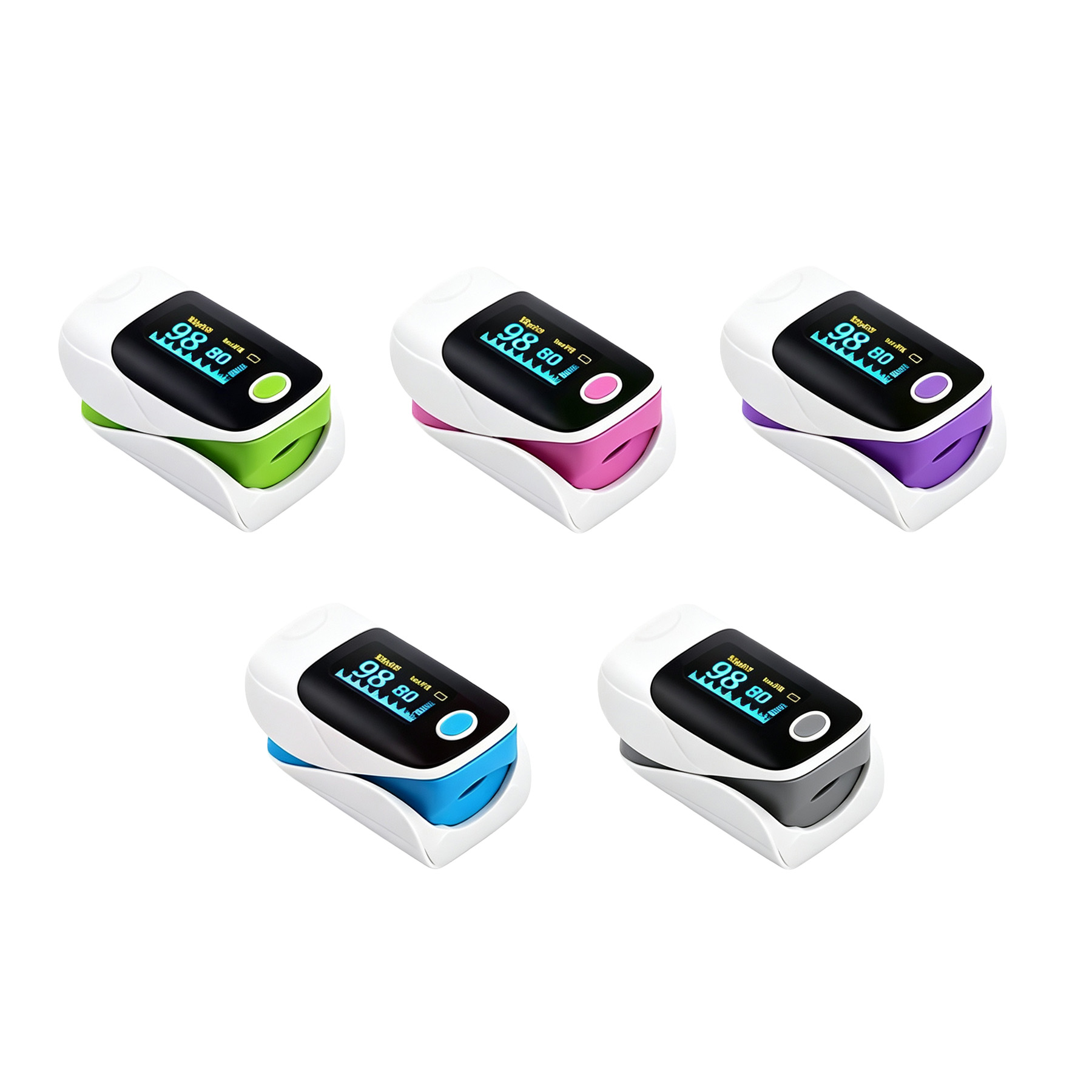 Fingertip Pulse Oximeter With Clear LED Health Display - Image 3