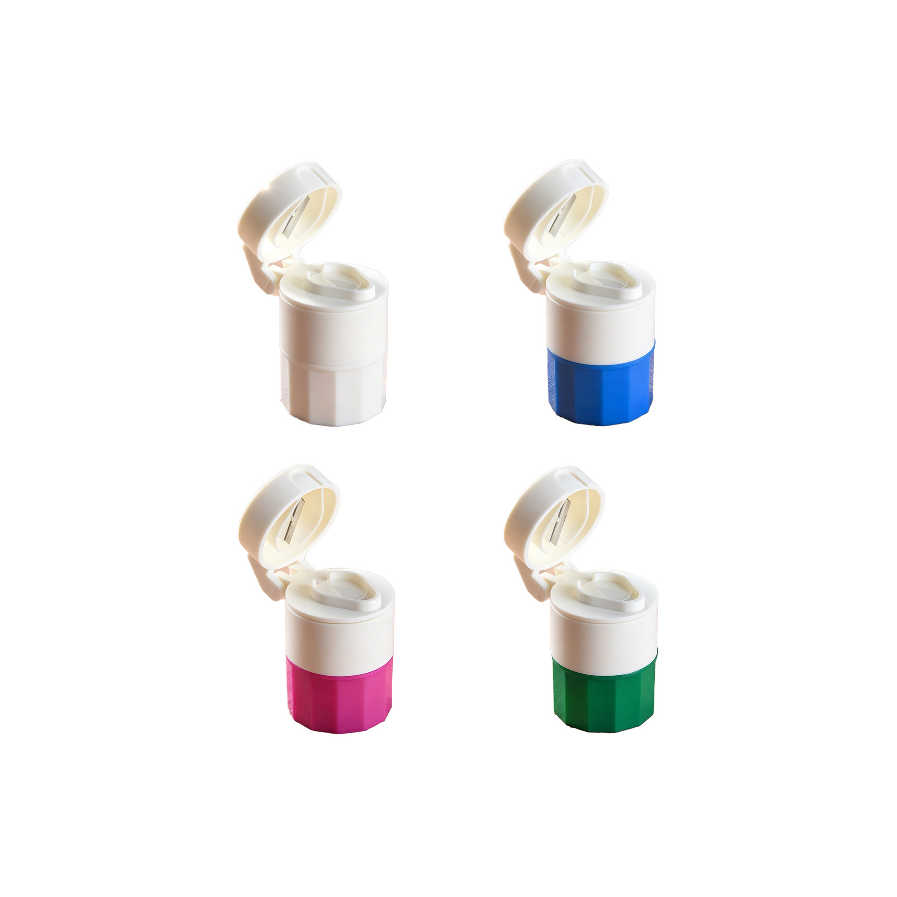 Four Layer Pill Case With Cutter Crusher And Travel Cup - Image 3