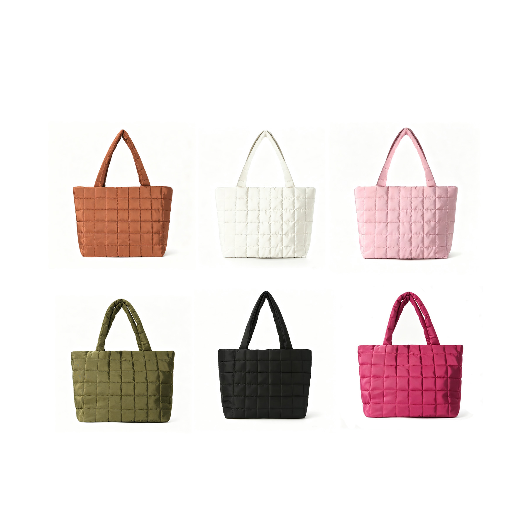 Quilted Puffer Tote Bag For Work And Daily Errands - Image 3