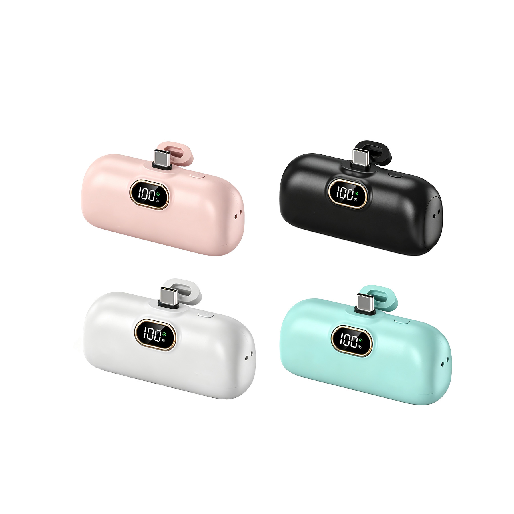 Compact 5000mAh Built In Cable Power Bank For Travel - Image 3