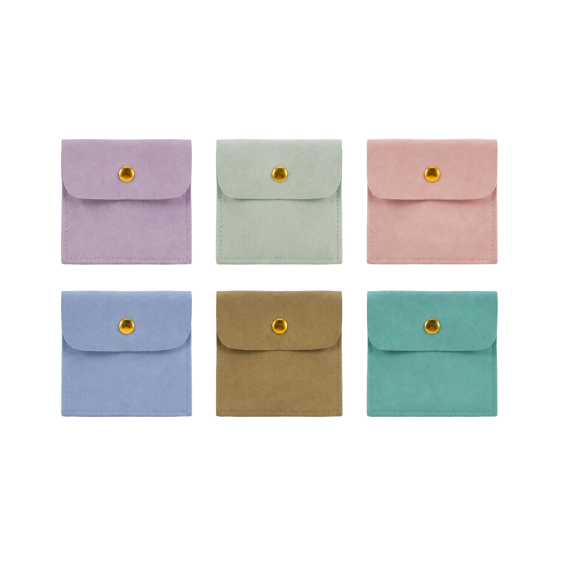 Microfiber Snap Pouch Bag For Jewelry And Small Items - Image 3
