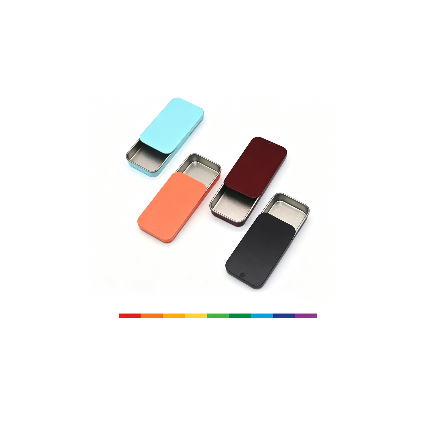 Mini Slide Lid Tin Box For Balms And Small Storage - Image 3