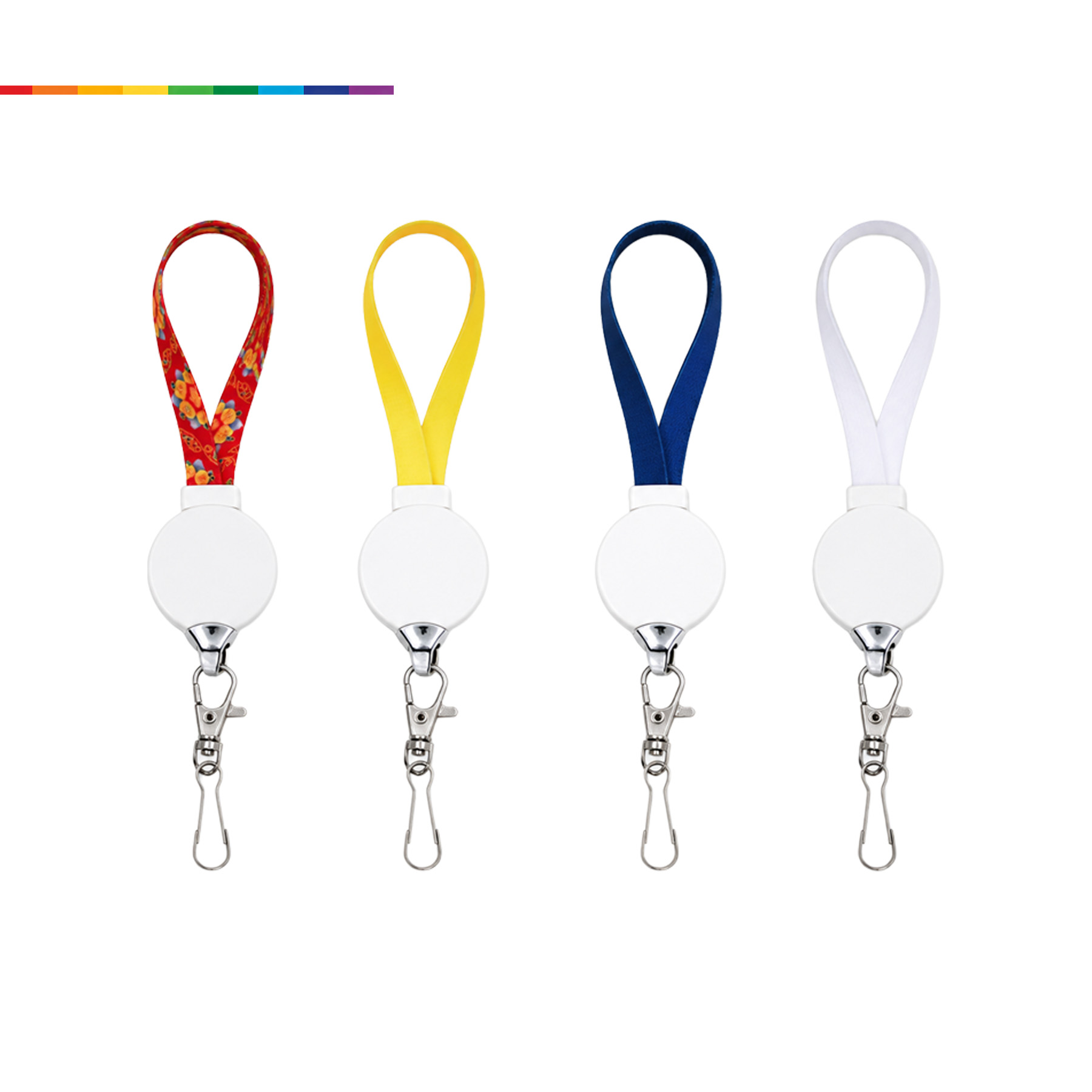 Nylon Wrist Three In One Charging Cable With Clip - Image 3
