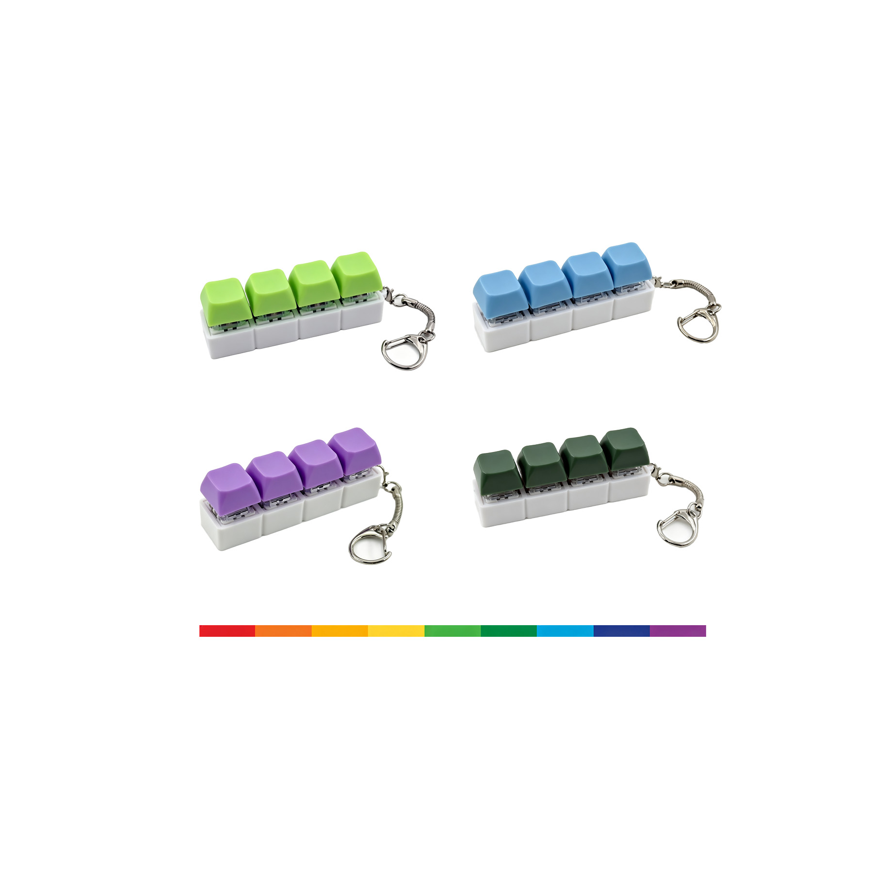 Keyboard Clicker Fidget Keychain For Stress Relief - Image 3