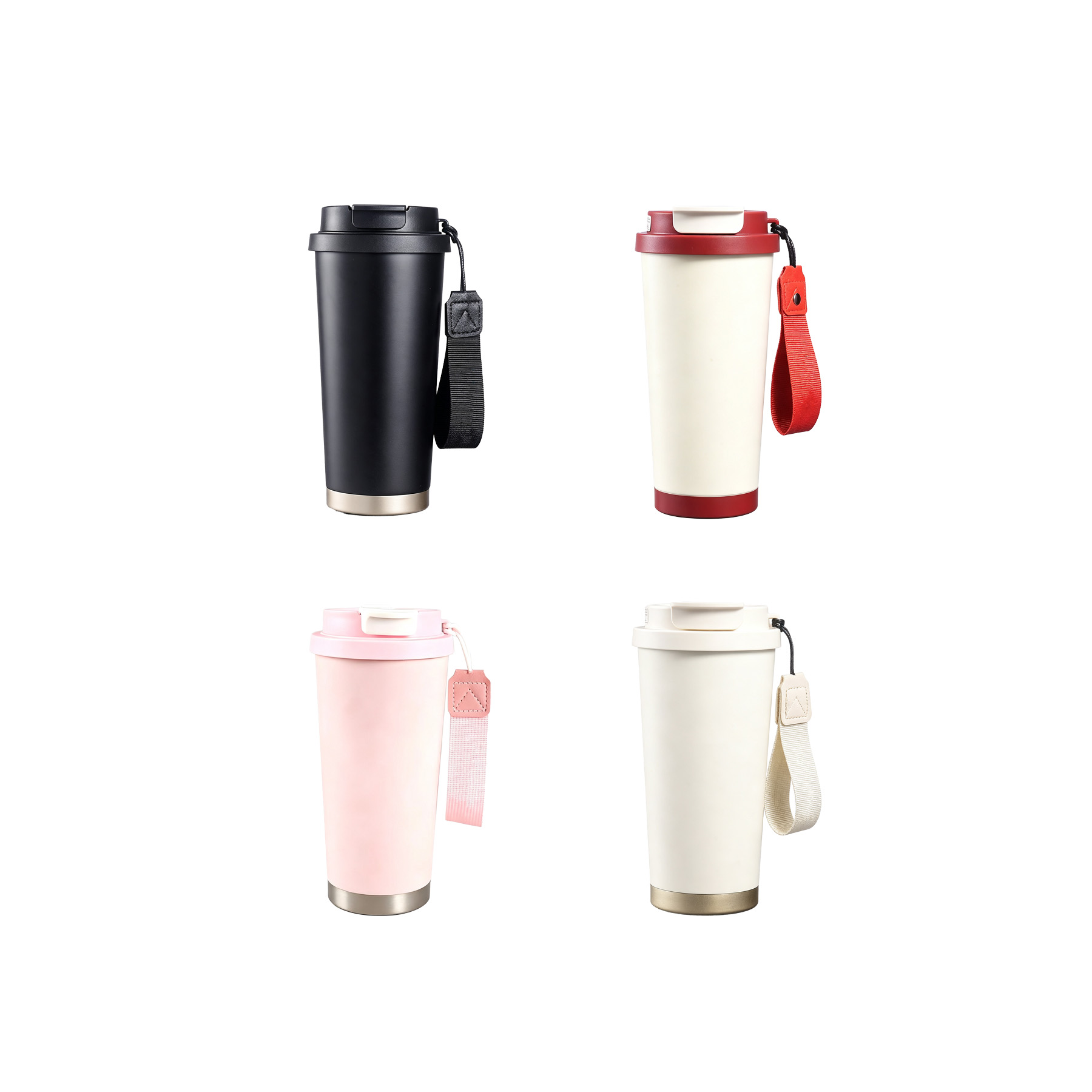 Double Wall 530ml Travel Coffee Cup With Straw Lid - Image 3