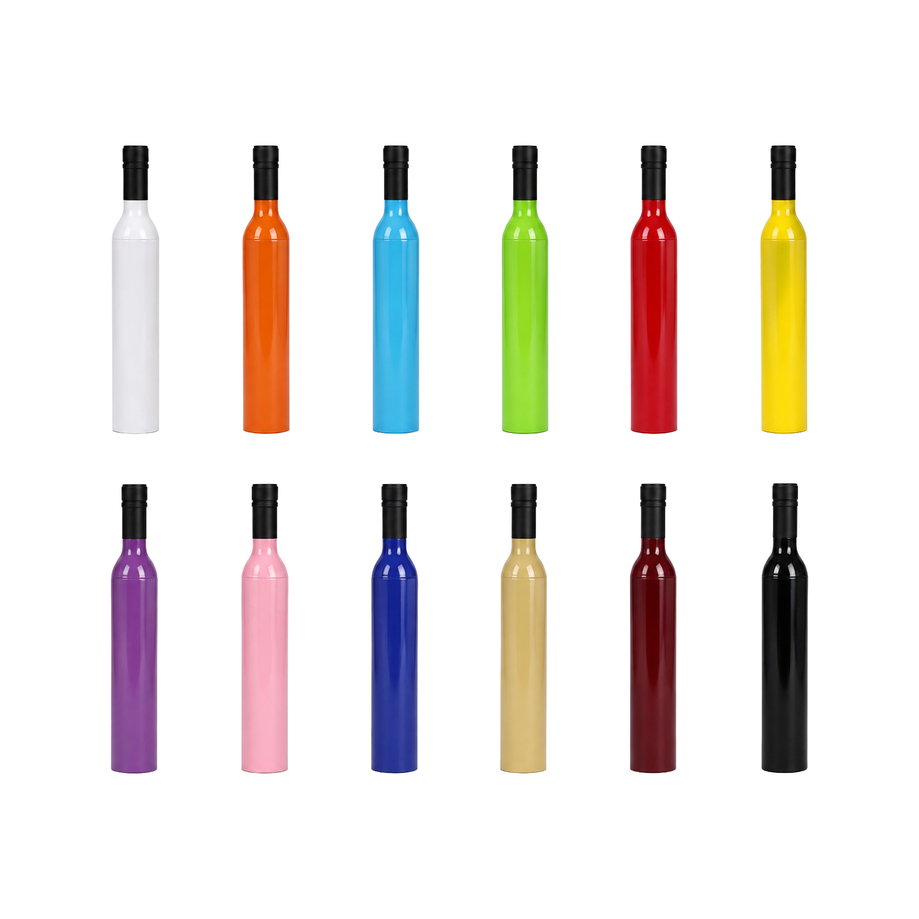 Wine Bottle Case Folding Umbrella For Rain And Travel - Image 3