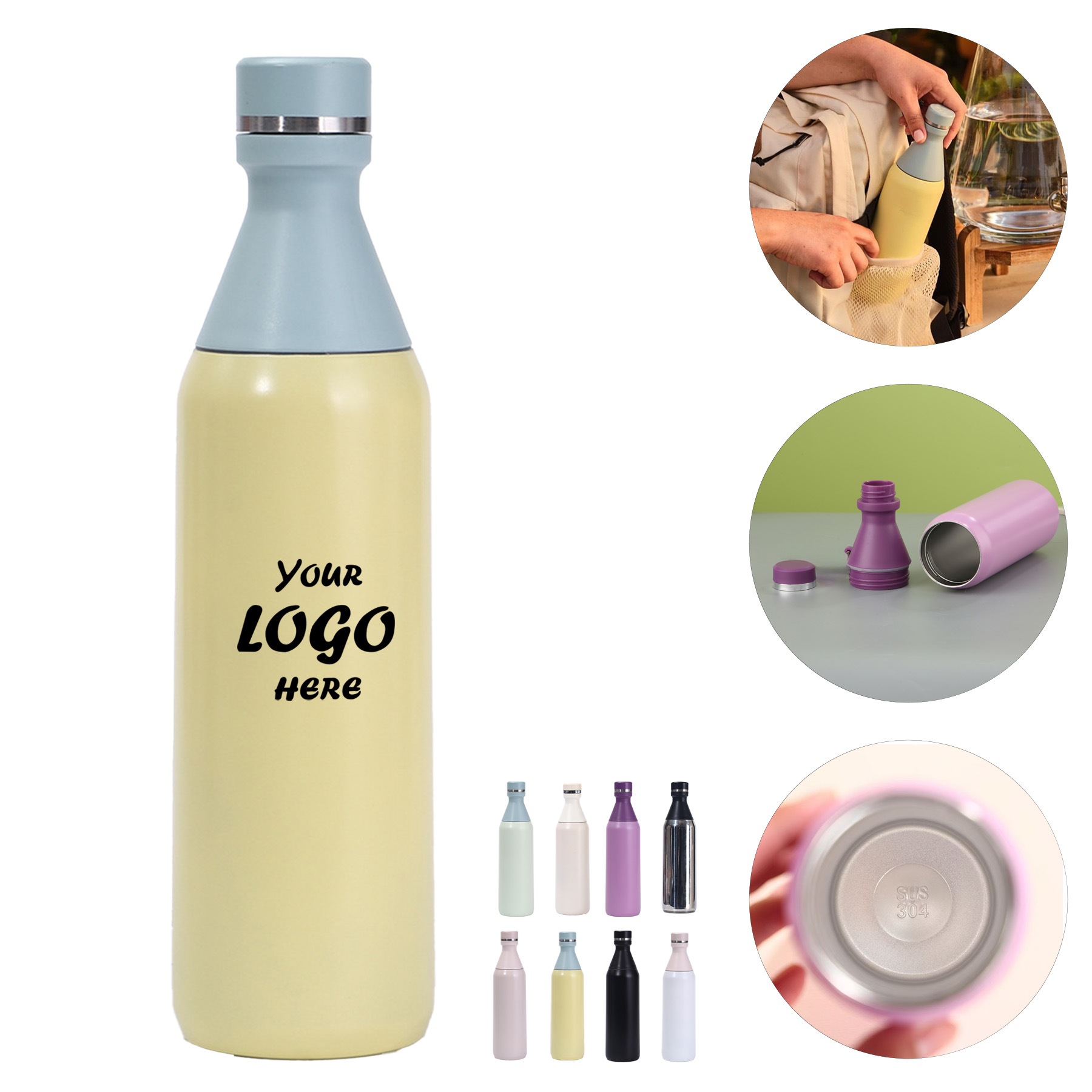 20 Oz Stainless Steel Leakproof Vacuum Bottle