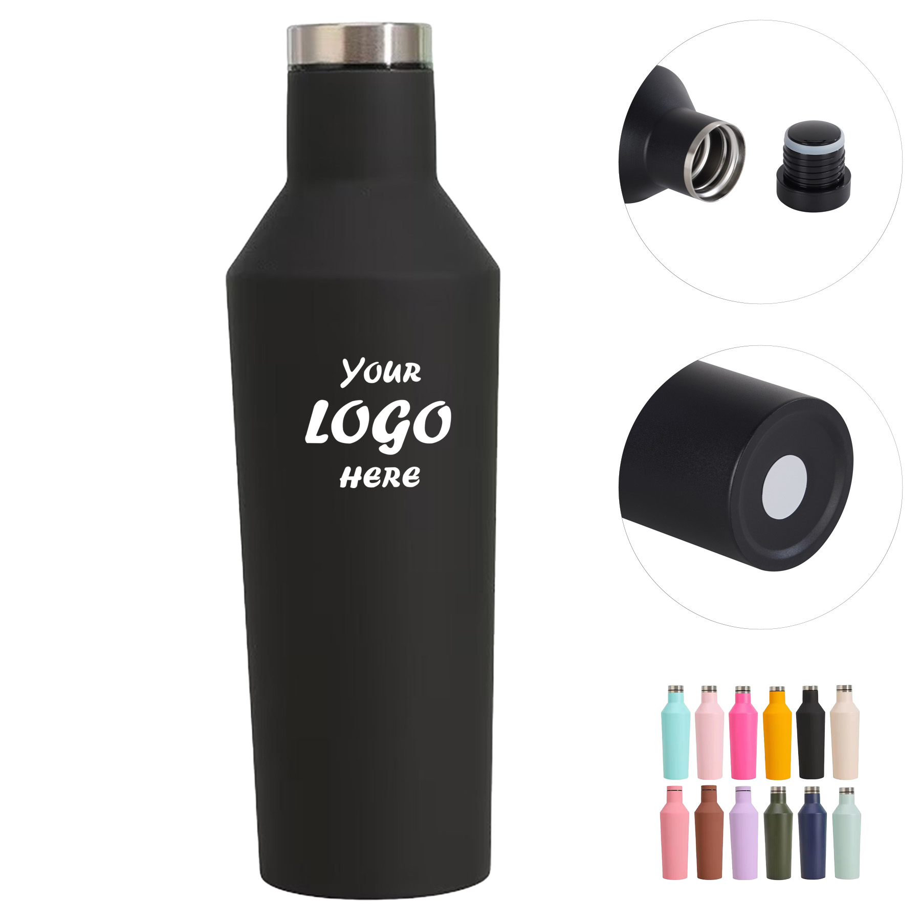 17 Oz Stainless Steel Insulated Canteen Water Bottle