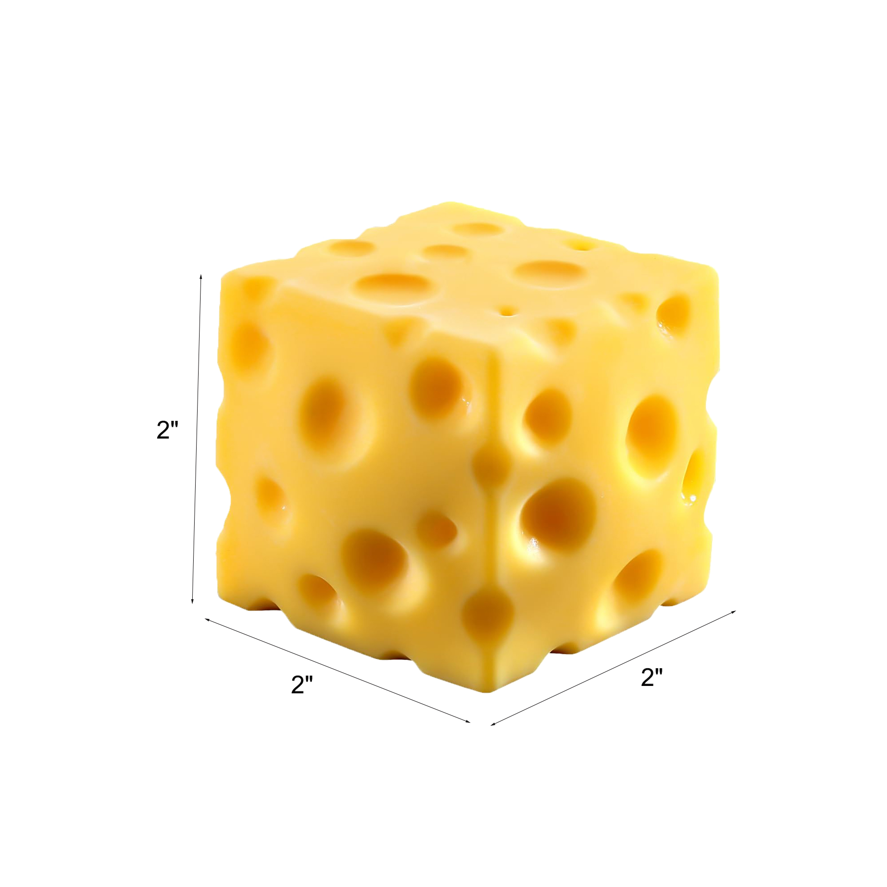 Slow Rising Cheese Shaped Sensory Stress Relief Toy - Image 2