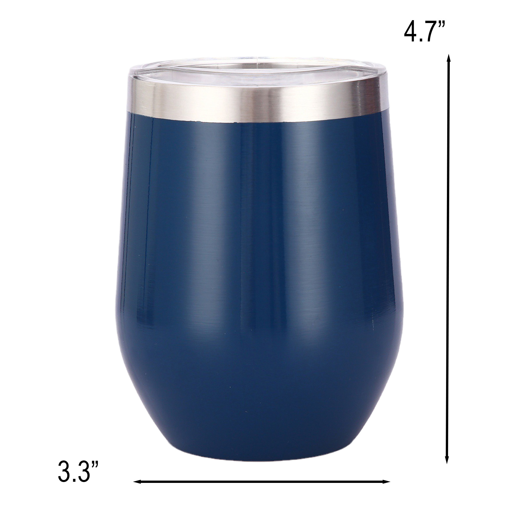 12 Oz Stainless Steel Insulated Stemless Wine Tumbler - Image 2