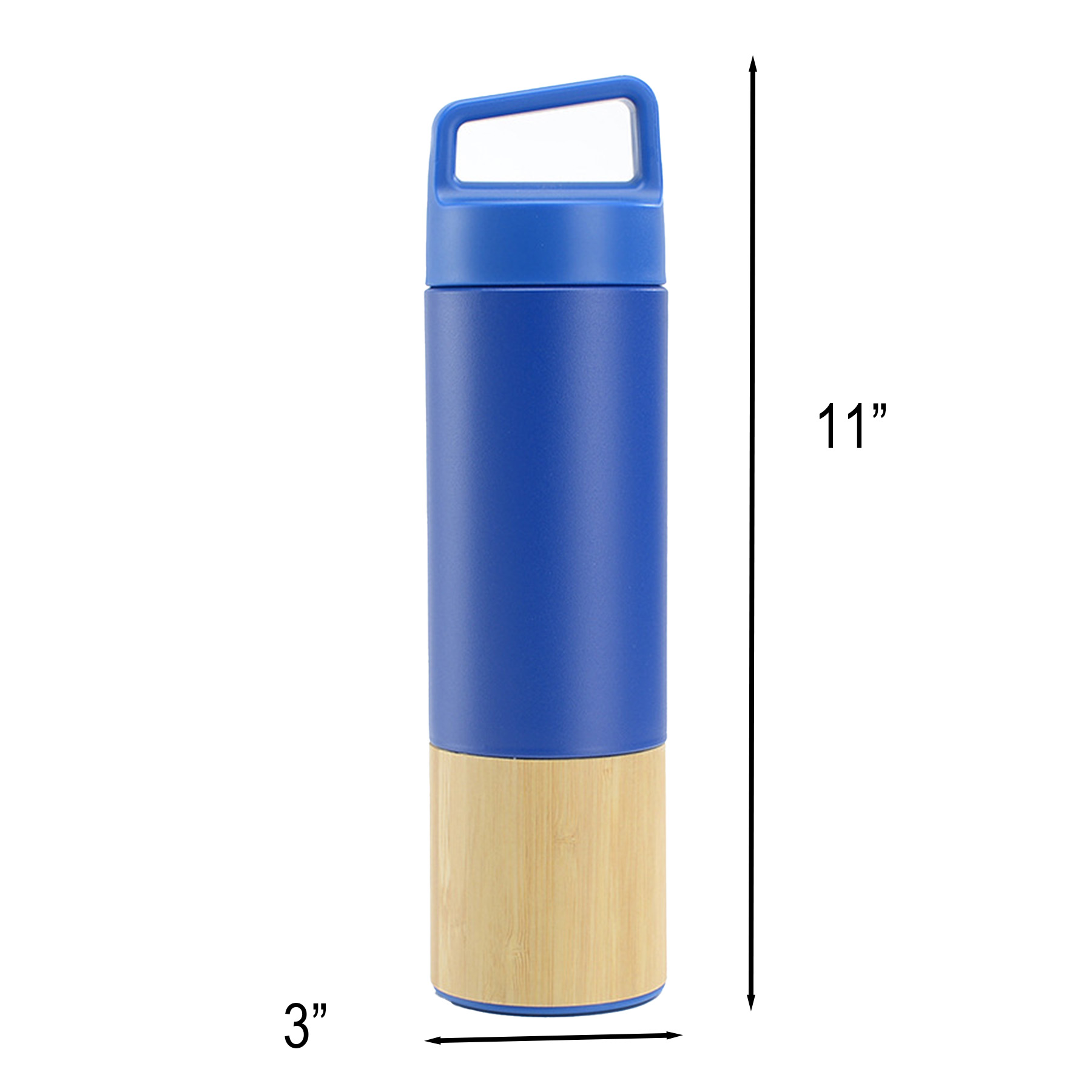 20 Oz Stainless Steel Insulated Tumbler With Bamboo Base - Image 2