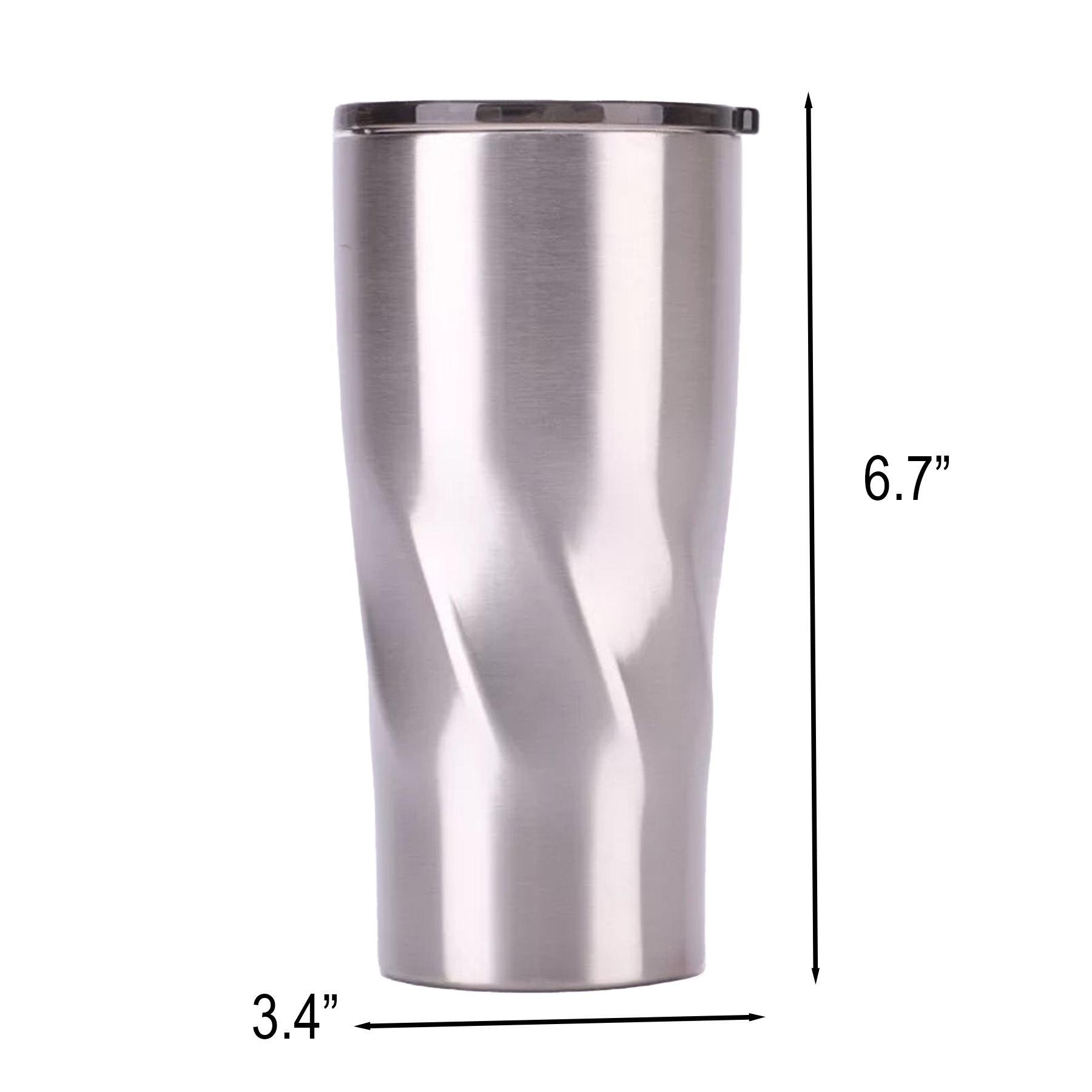20 Oz Stainless Steel Insulated Tumbler With Clear Lid - Image 2