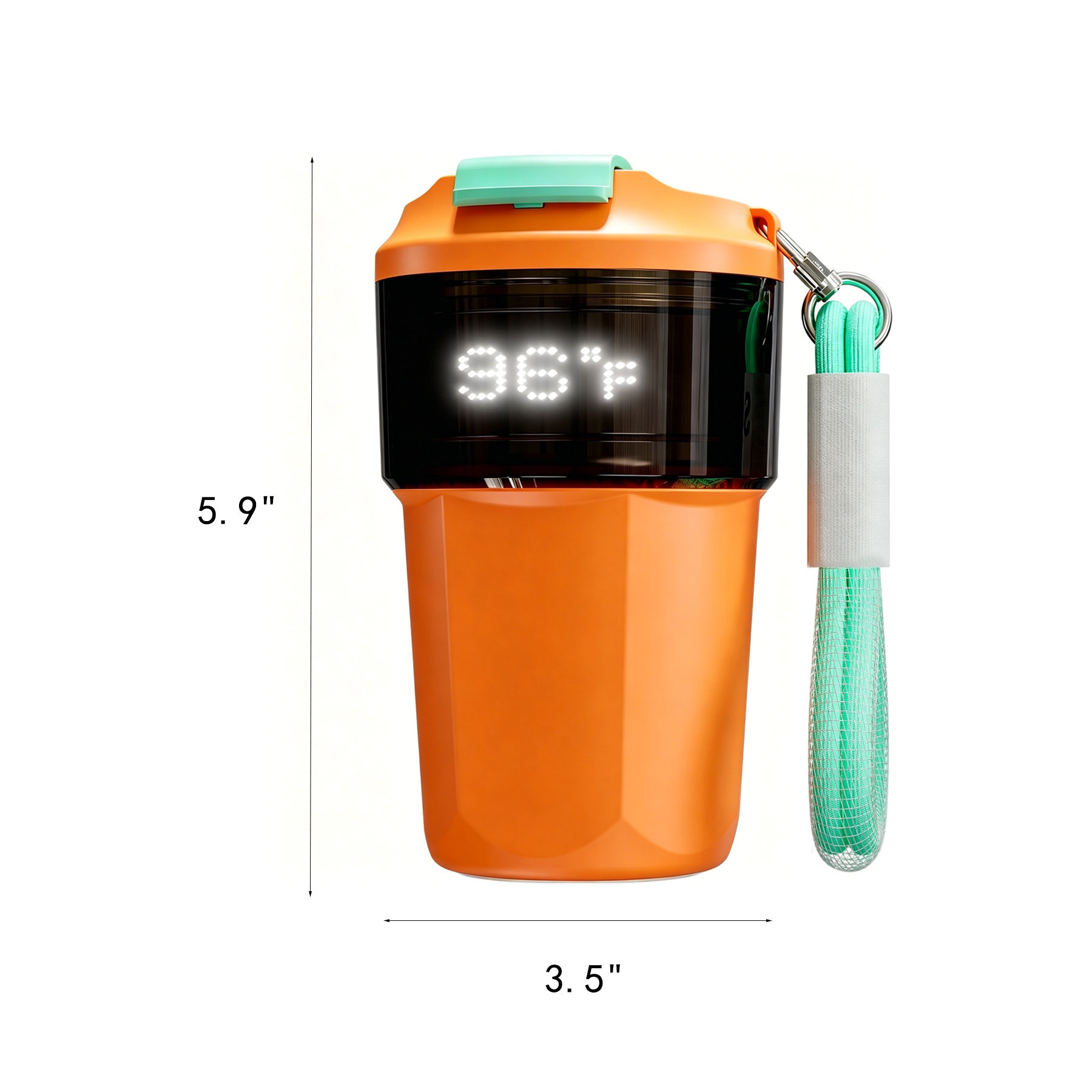 12 Oz Digital Temperature Water Bottle With Screen - Image 2