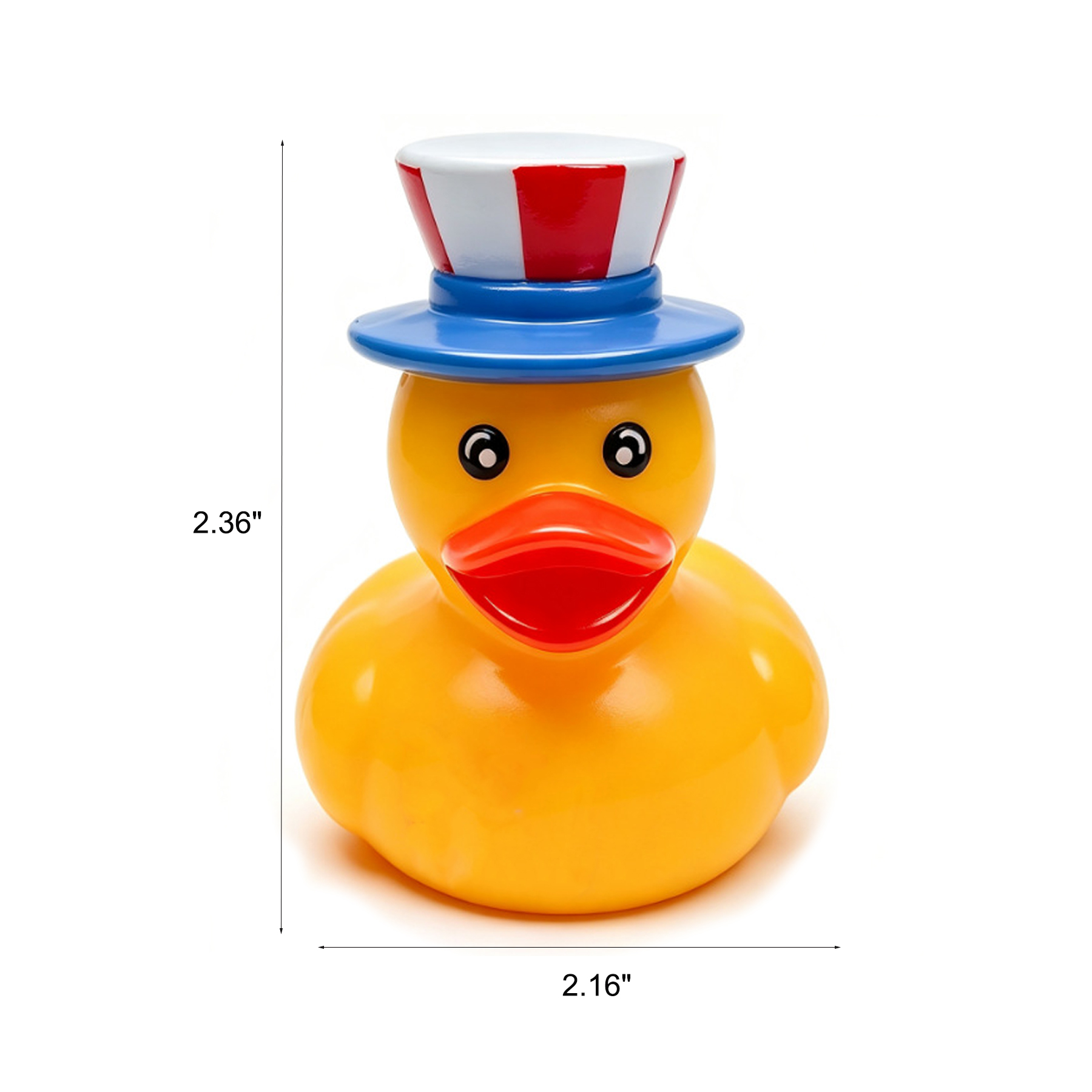 Patriotic Rubber Duck With Custom Chest Imprint Area - Image 2
