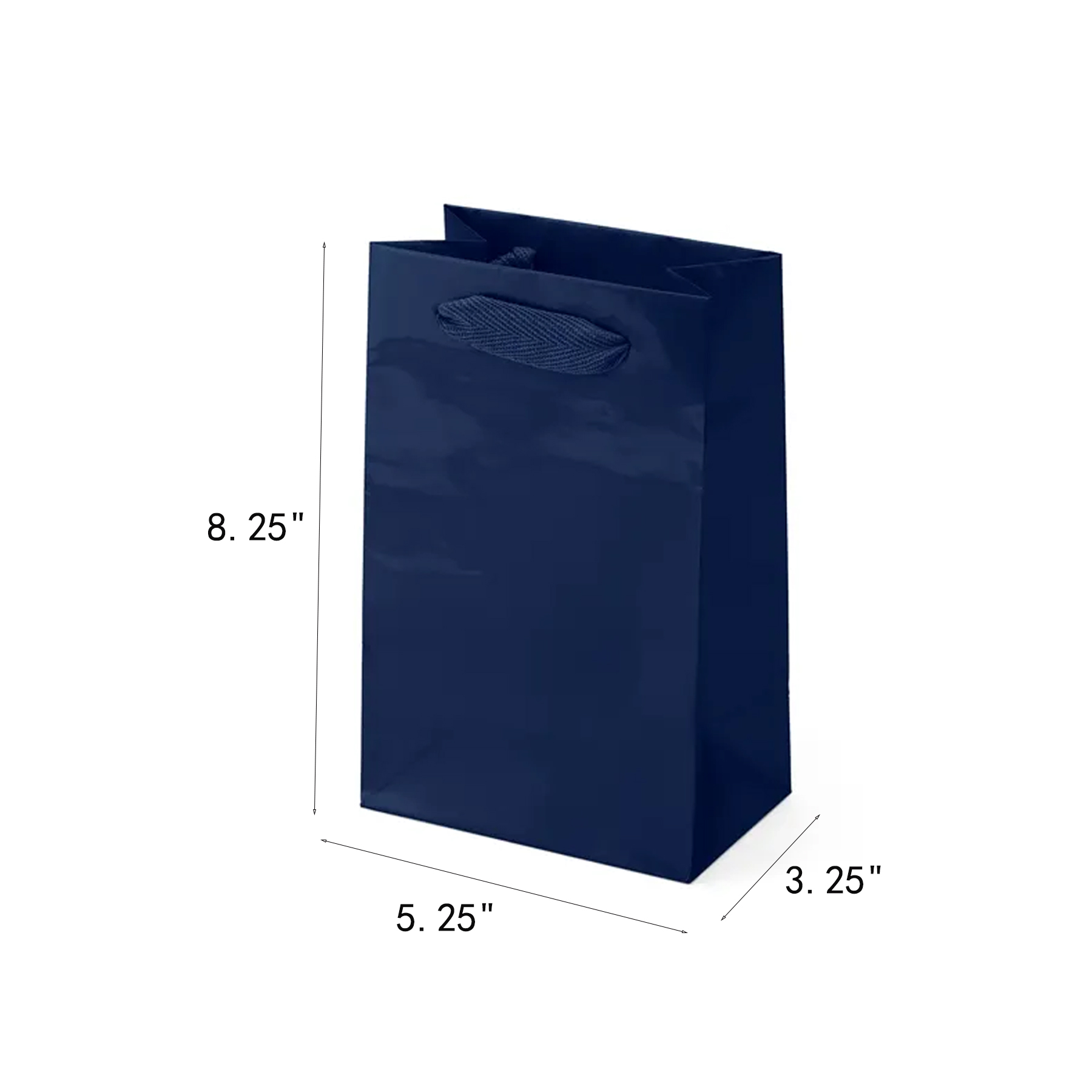 Gloss Laminated Eurotote Gift Bag With Woven Handles - Image 2
