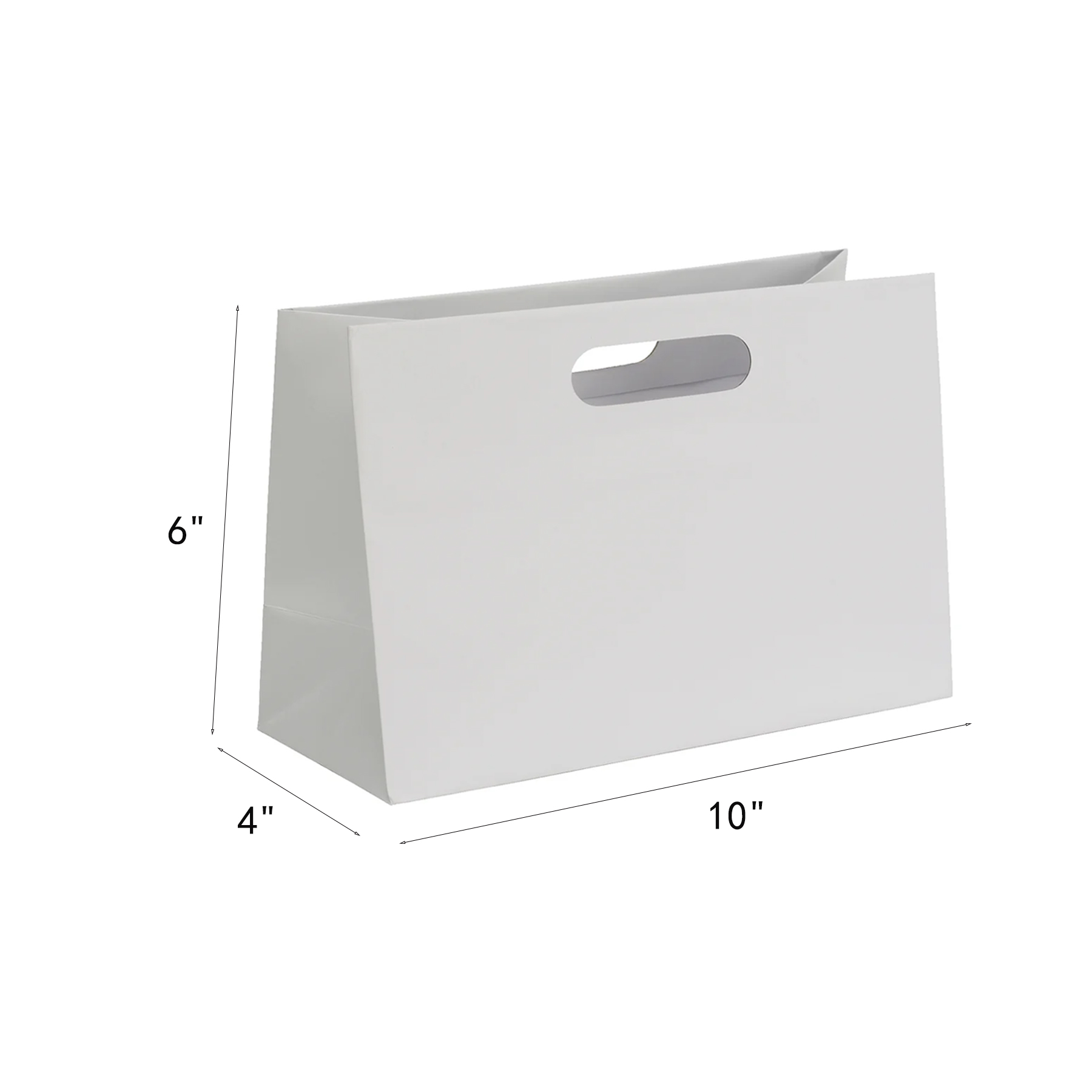 Matte Paper Boutique Die Cut Tote Bag With Bottom Insert - Image 2