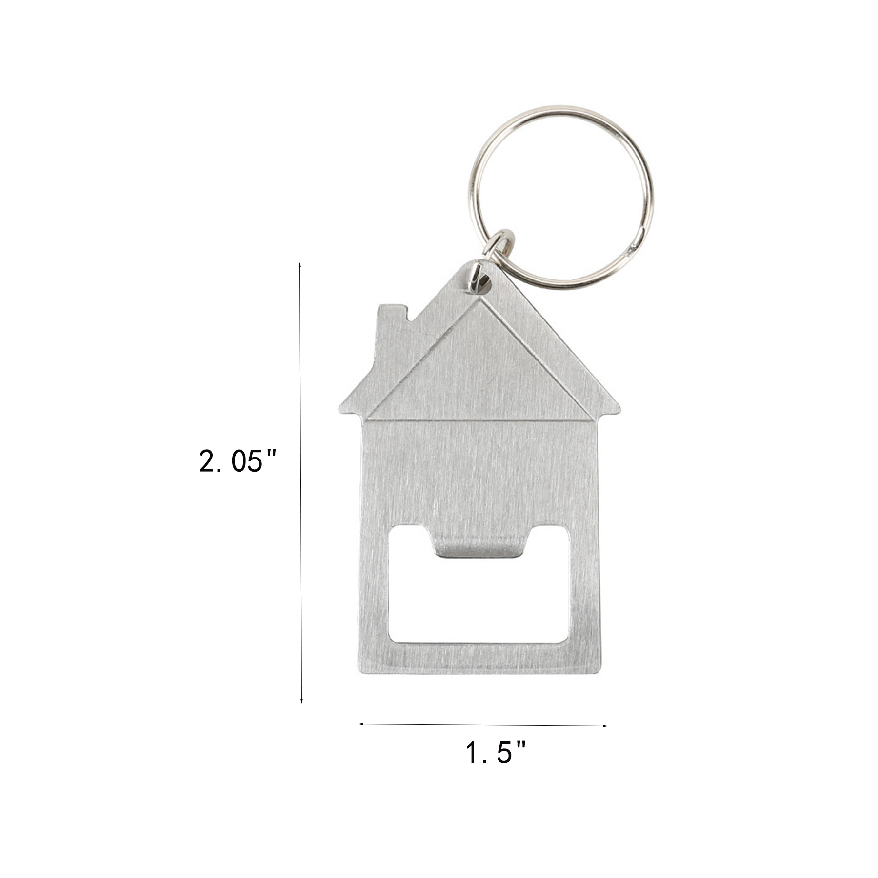 House Shaped Metal Bottle Opener Keychain For Realtors - Image 2