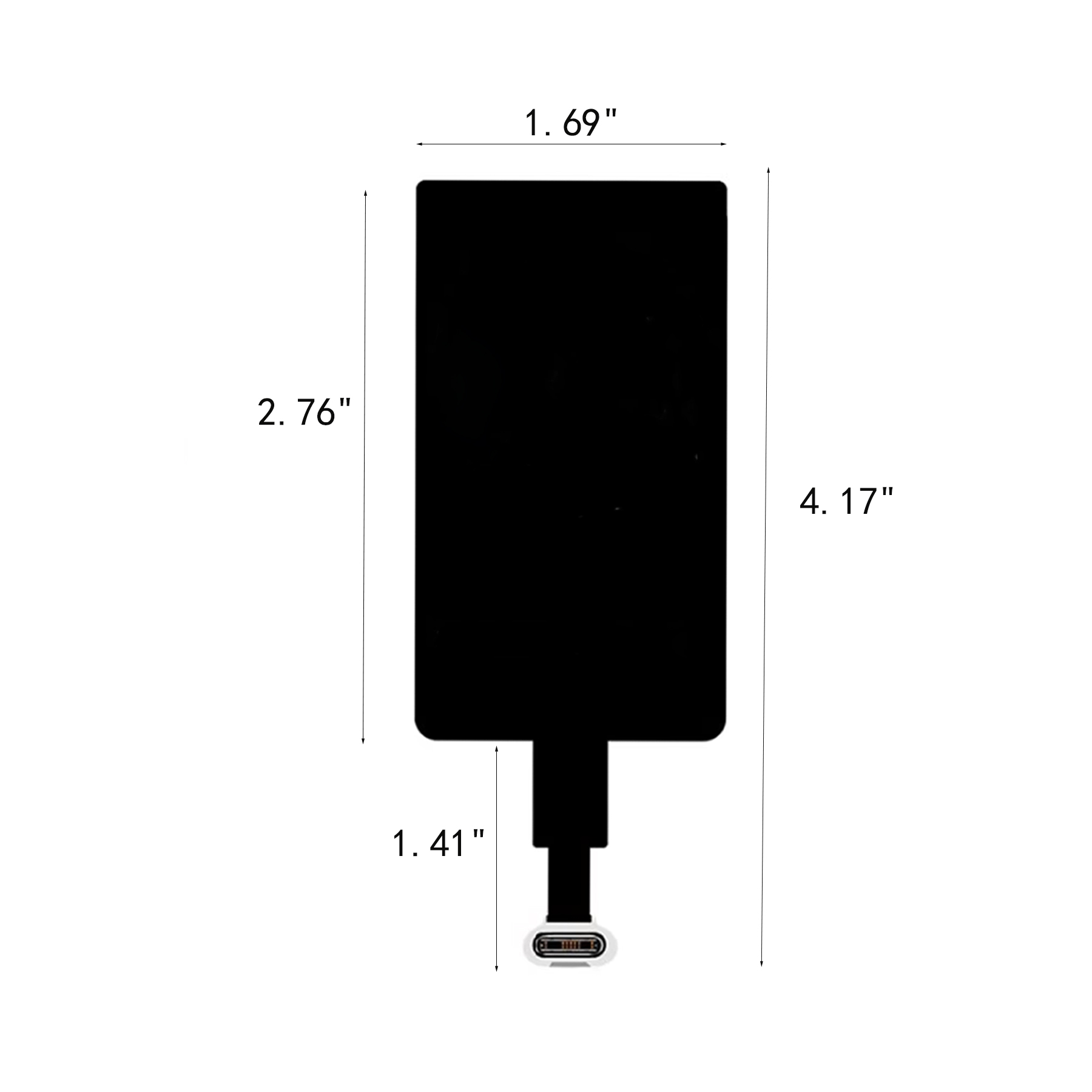 Slim Type C Wireless Charging Receiver For Phone Cases - Image 2