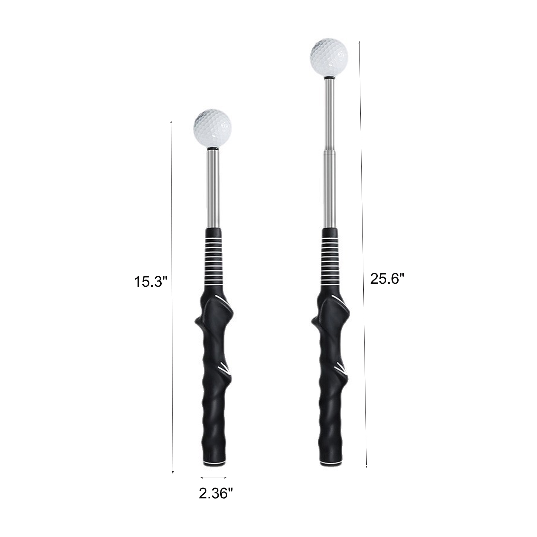Retractable Golf Swing Trainer With Non Slip Rubber Grip - Image 2