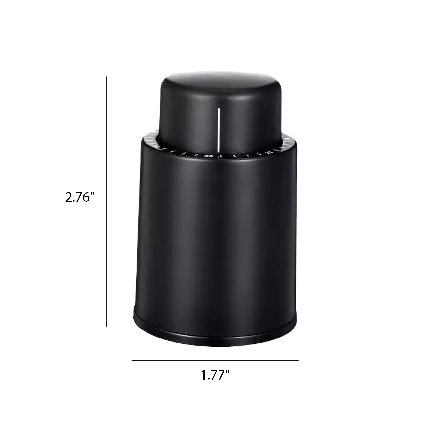 Reusable Vacuum Wine Bottle Stopper With Date Dial - Image 2
