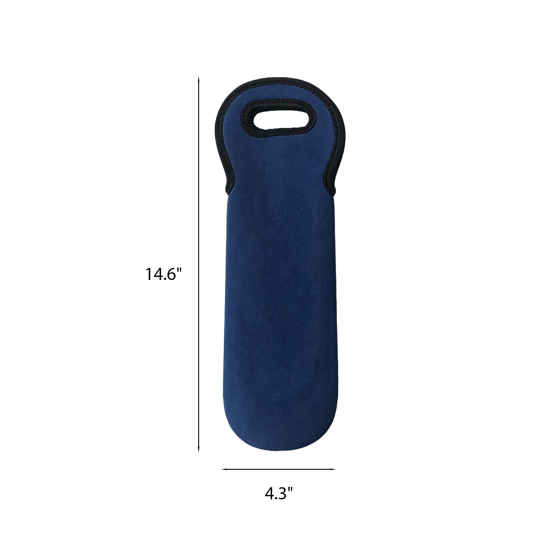 Insulated Neoprene Wine Tote Bag With Accessory Pocket - Image 2