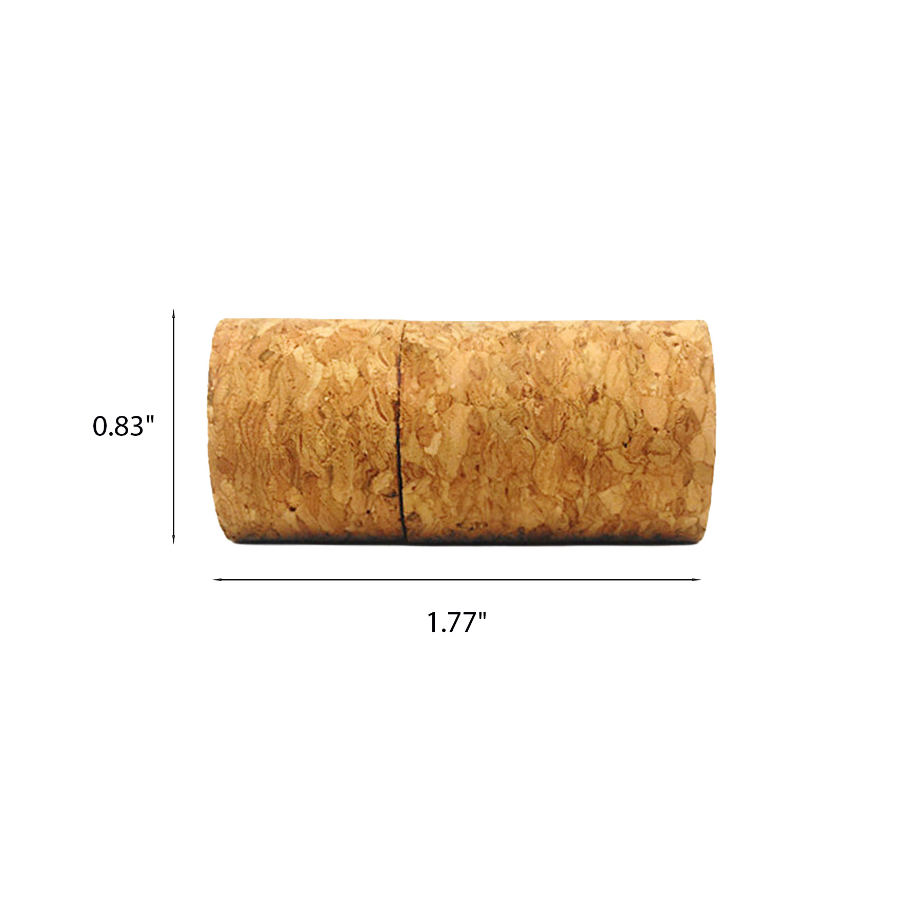 8GB Cork Wood USB Flash Drive With Custom Logo Imprint - Image 2