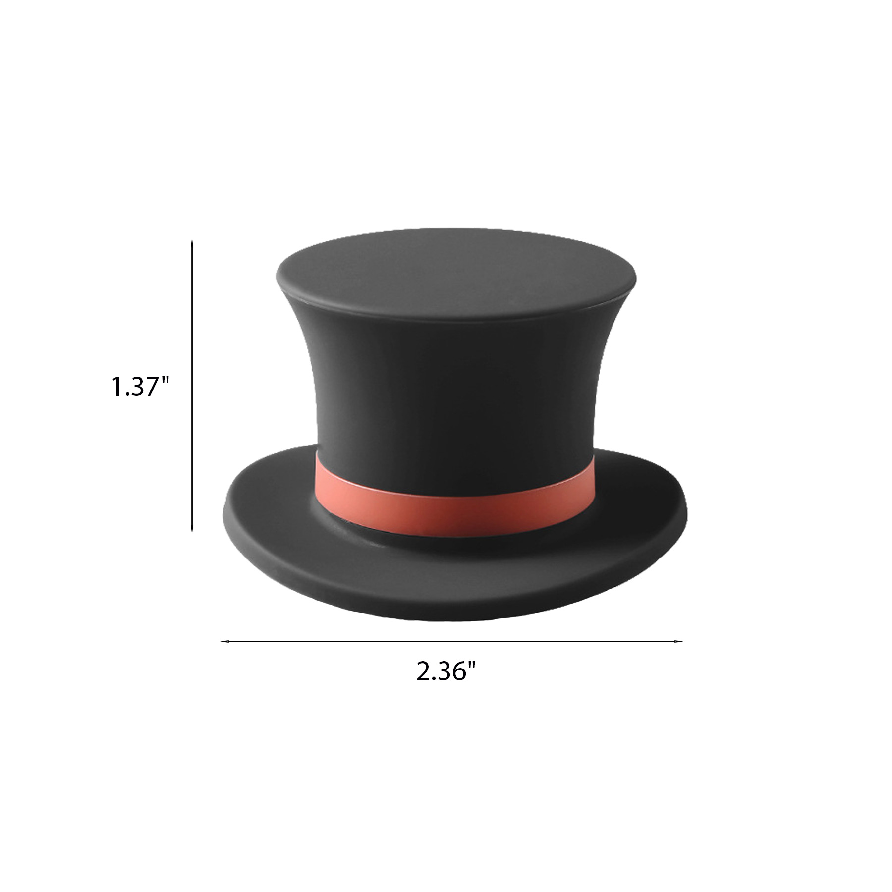 Novelty Gentleman Hat Silicone Wine Bottle Stopper - Image 2
