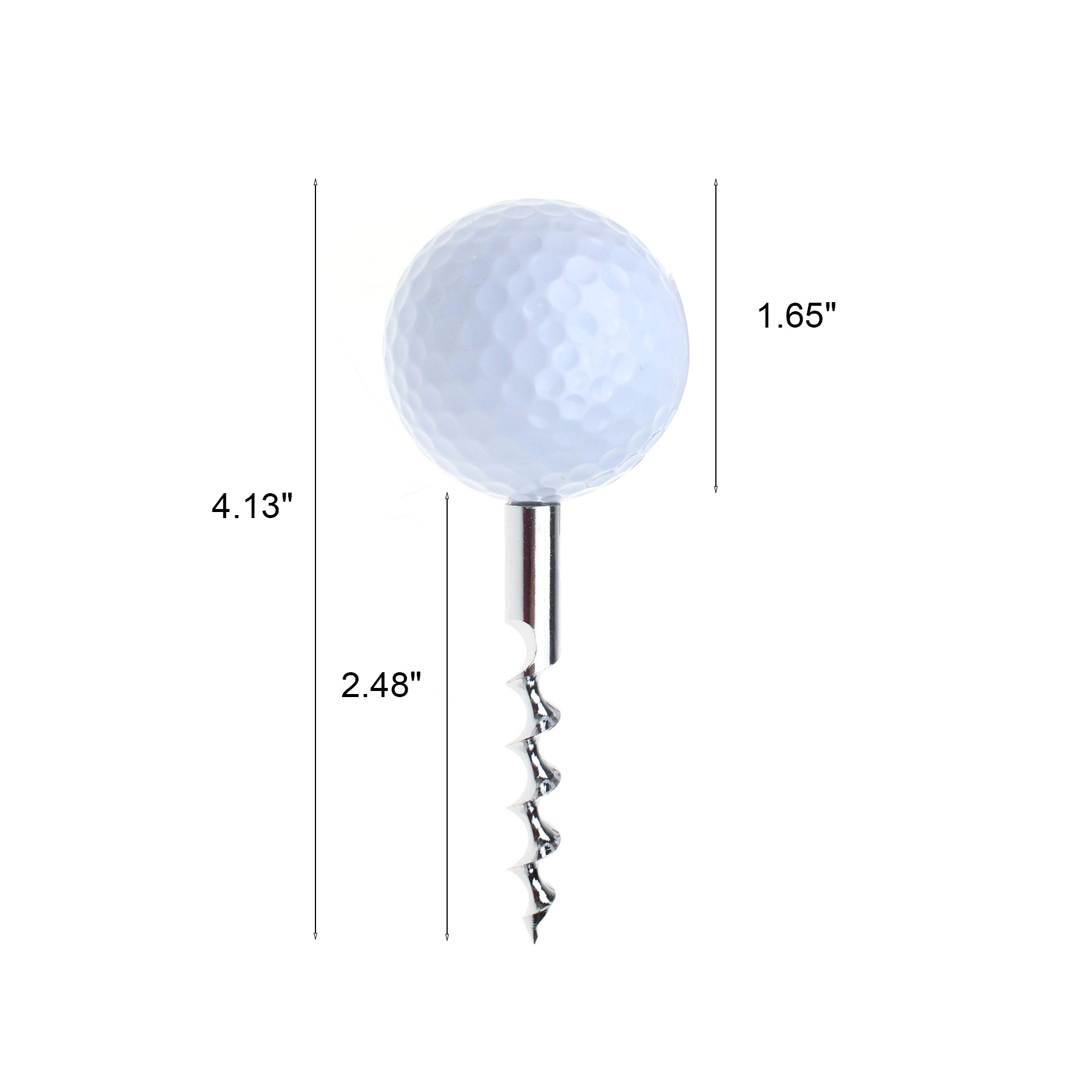 Golf Ball Corkscrew Wine Opener with Custom Logo - Image 2
