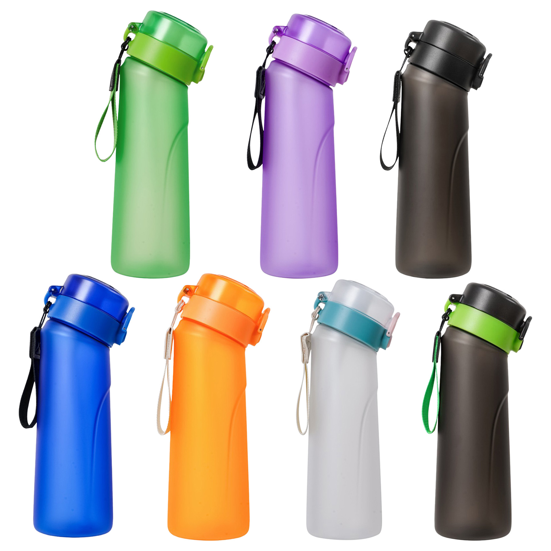 750 Ml Sports Water Bottle With Flavor Pods And Straw - Image 3