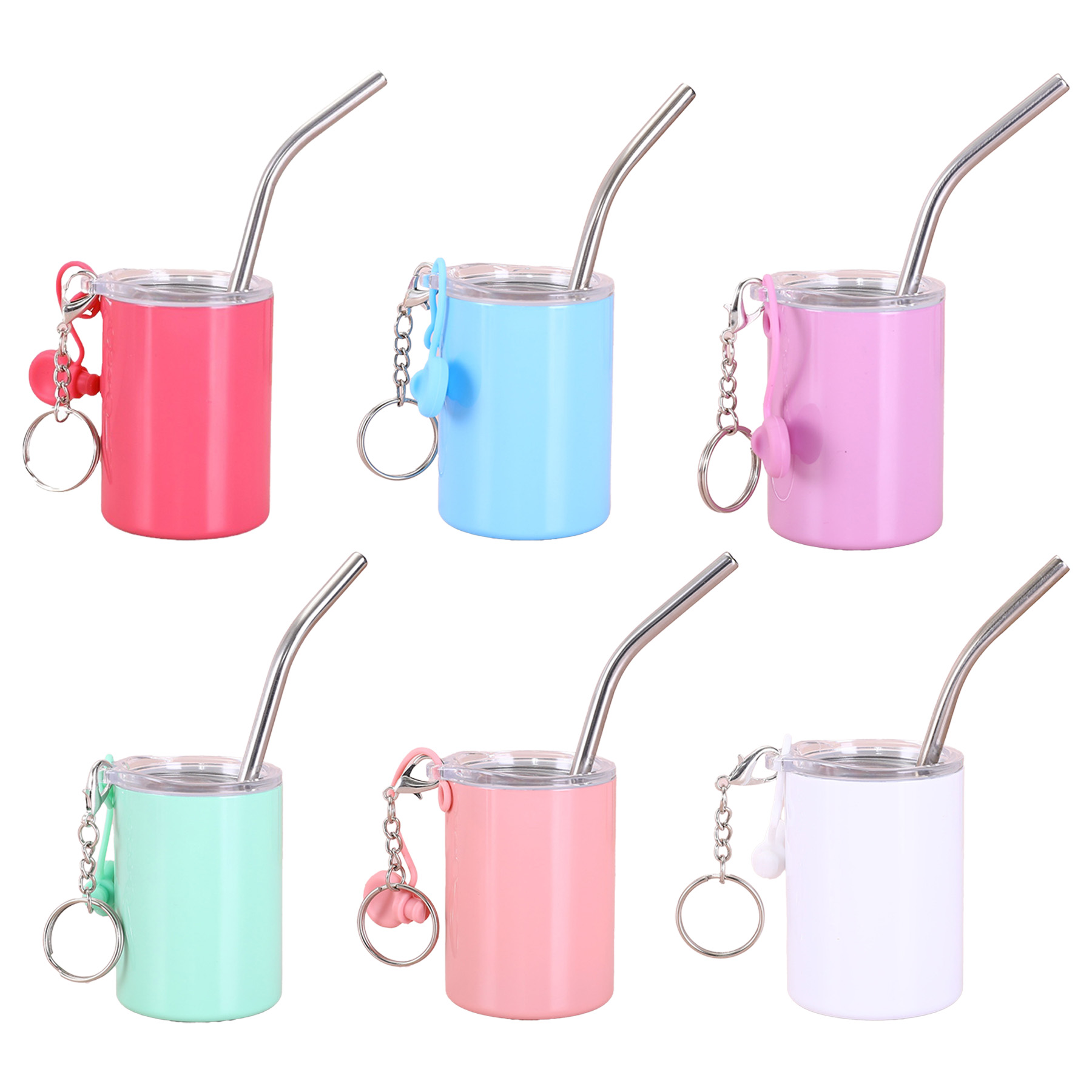 3 Oz Vacuum Insulated Stainless Steel Shot Tumbler Keychain - Image 3