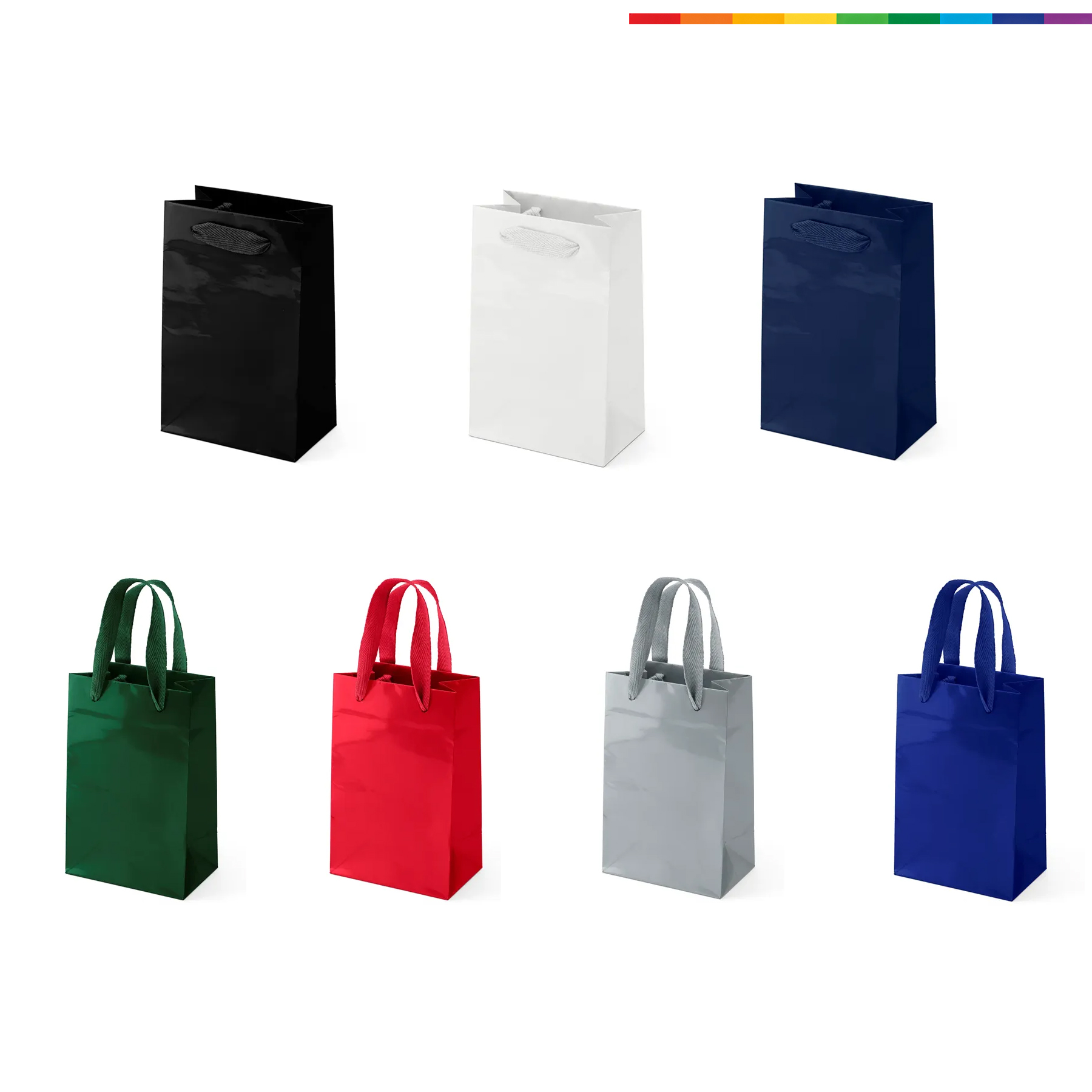 Gloss Laminated Eurotote Gift Bag With Woven Handles - Image 3