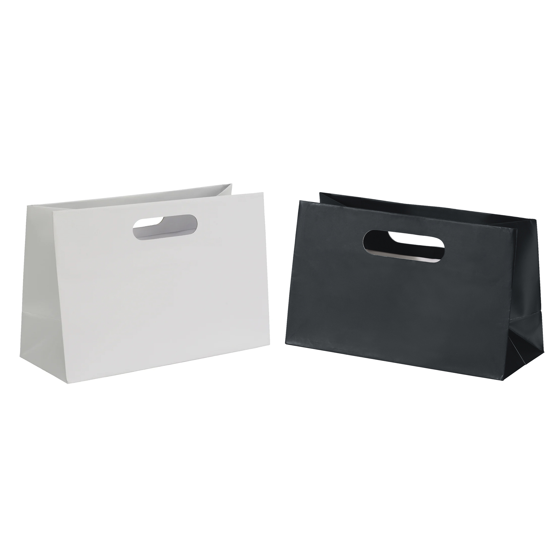 Matte Paper Boutique Die Cut Tote Bag With Bottom Insert - Image 3