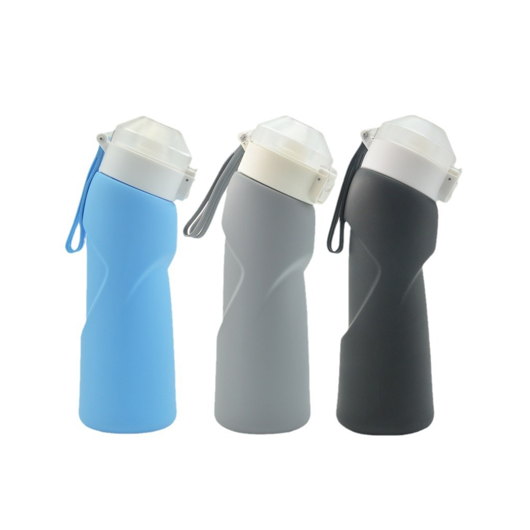 Collapsible 23.6 Oz Silicone Water Bottle For Outdoors - Image 3