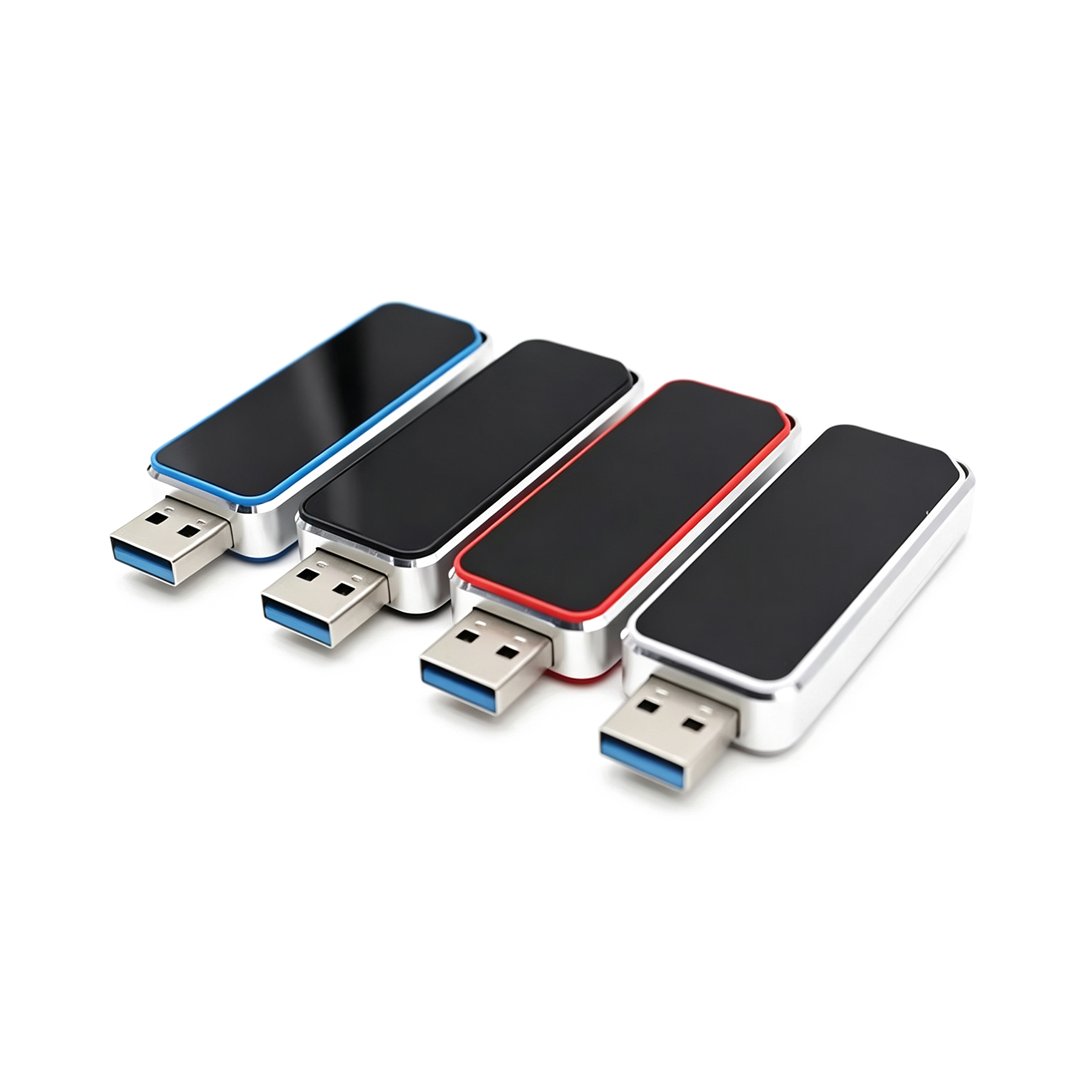 8GB Metal Type C LED USB Flash Drive With Sliding Cover - Image 3