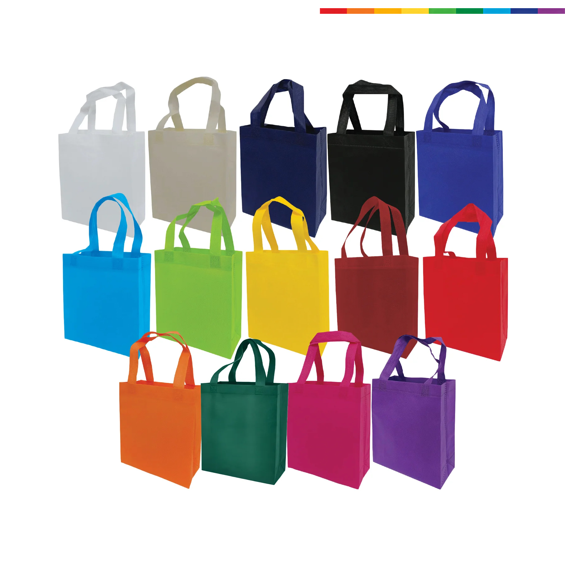 Reusable Non Woven Square Grocery Tote Bag With Gusset - Image 3