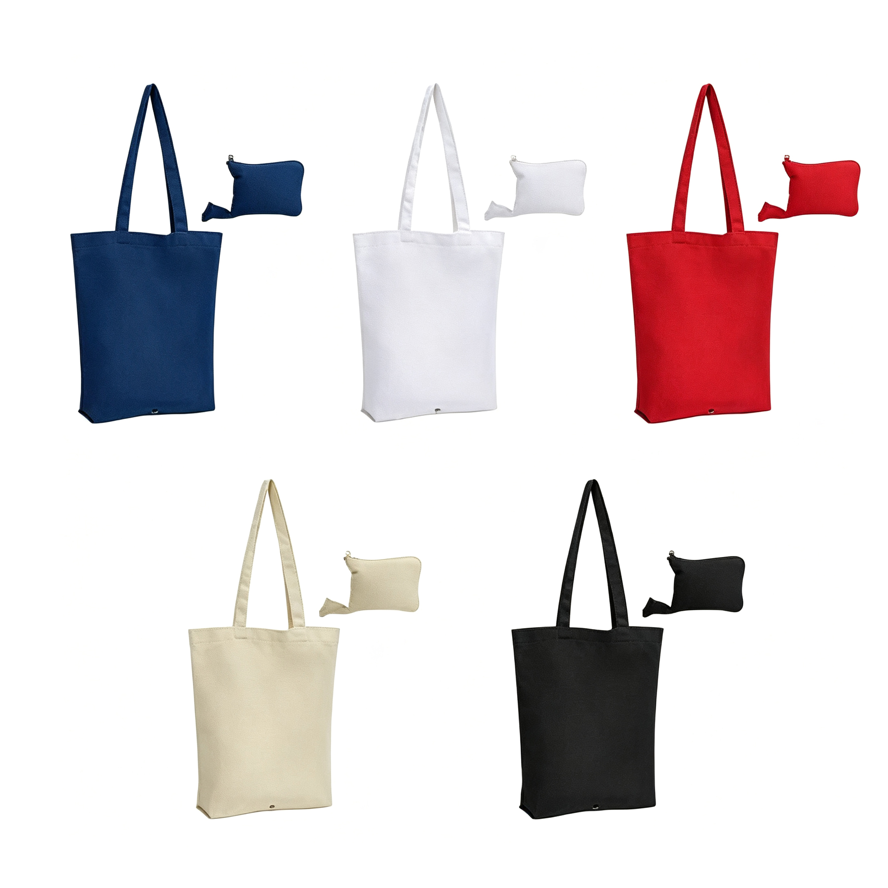 Foldable Cotton Canvas Tote Bag For Daily Shopping - Image 3