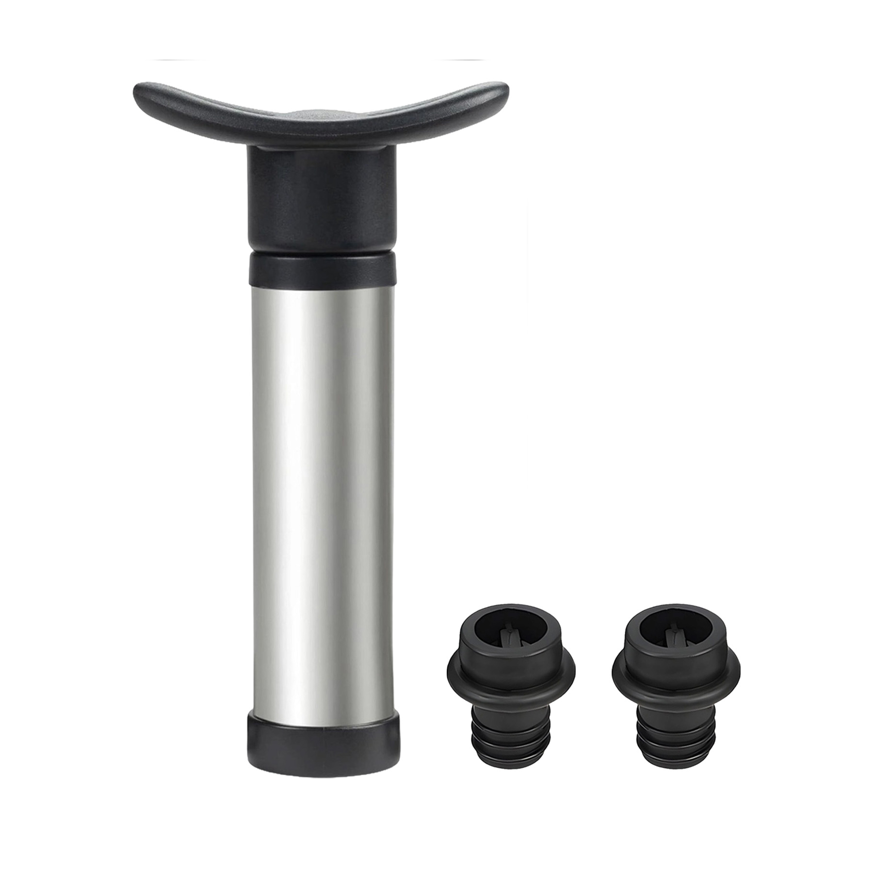 Vacuum Wine Saver Pump Set With Reusable Bottle Stoppers - Image 3