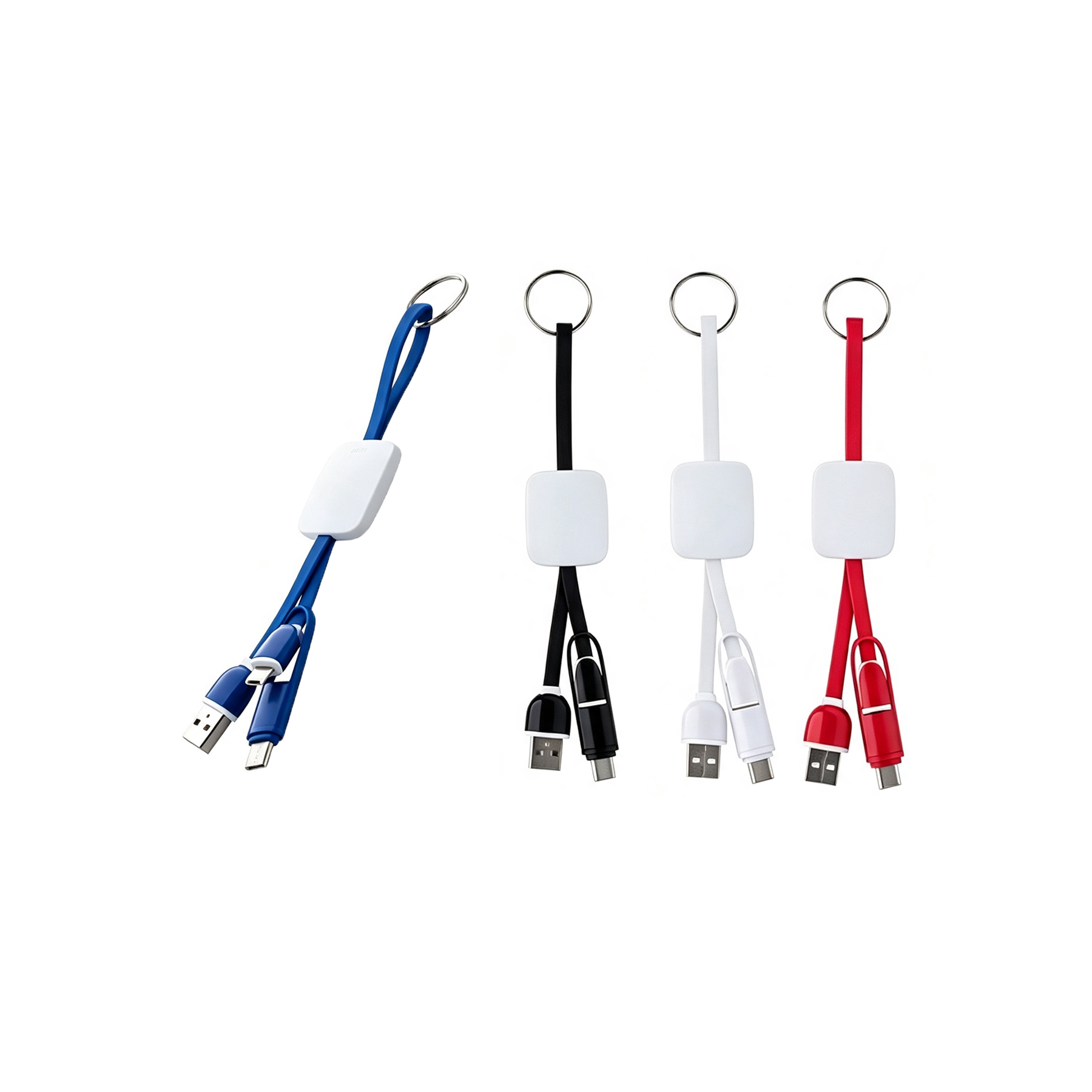Compact 3 In 1 Charging Cable With Keyring For Travel - Image 3
