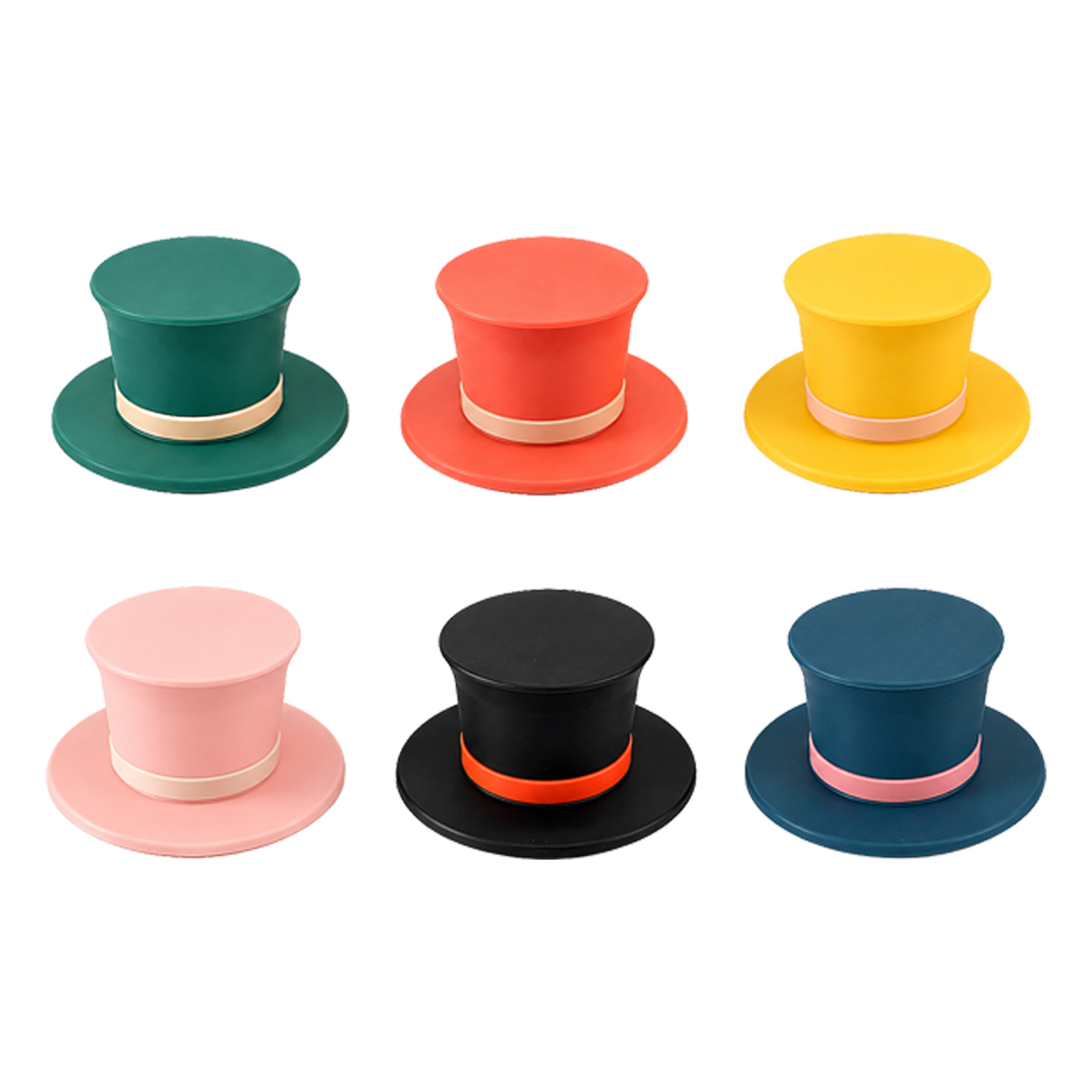 Novelty Gentleman Hat Silicone Wine Bottle Stopper - Image 3