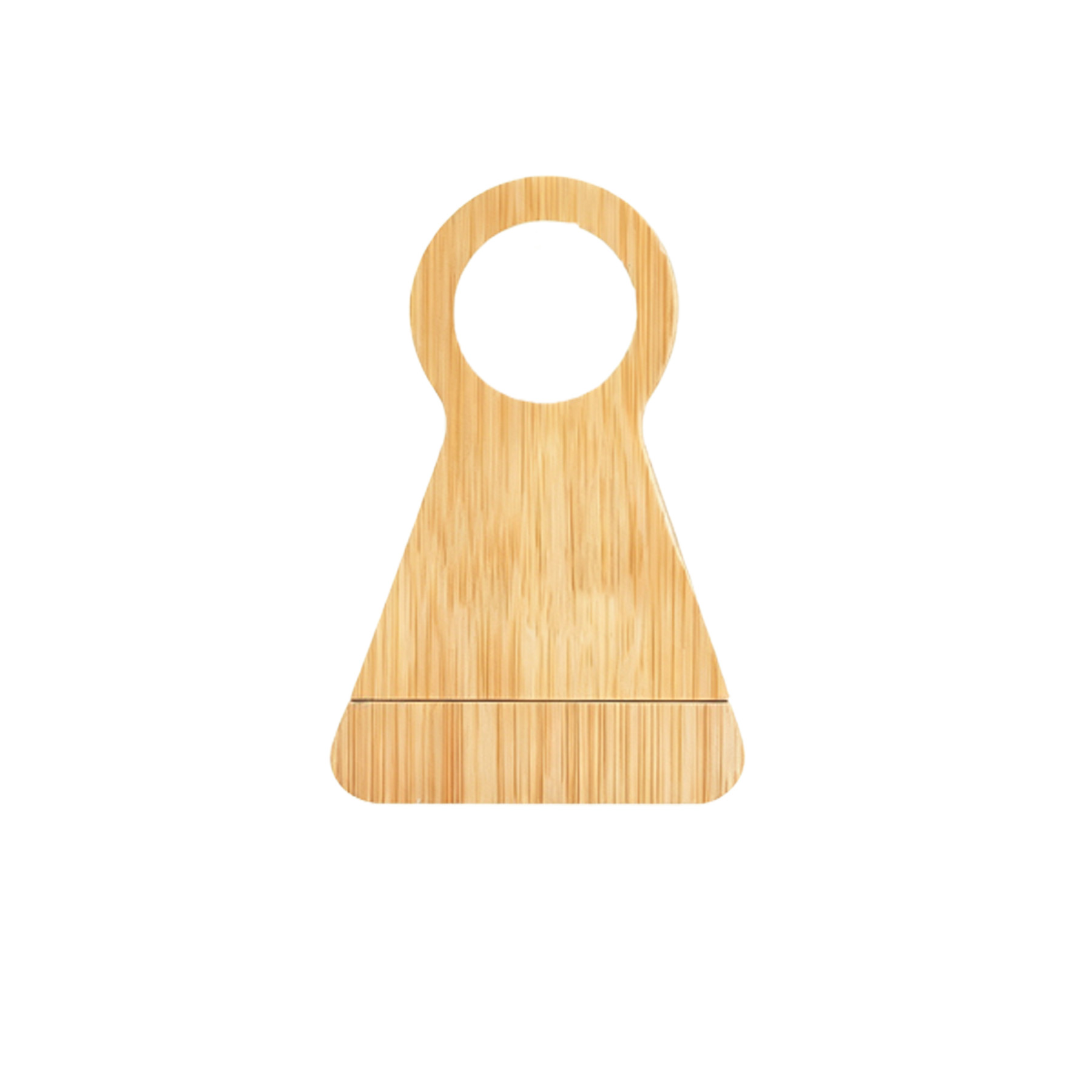 Bamboo Wine Bottle Stand With Integrated Corkscrew - Image 3