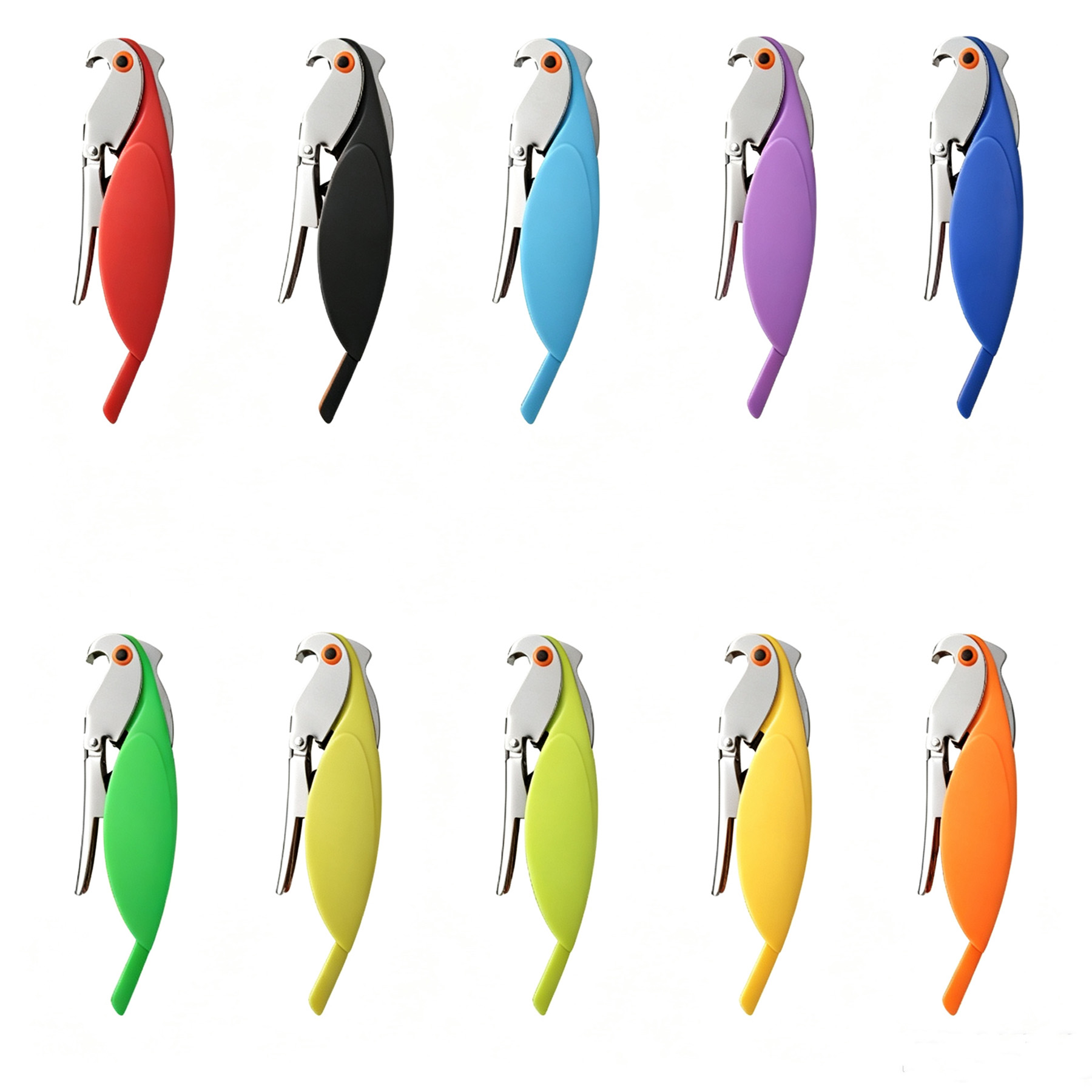 Parrot Shaped Stainless Steel Wine Corkscrew With Knife - Image 3