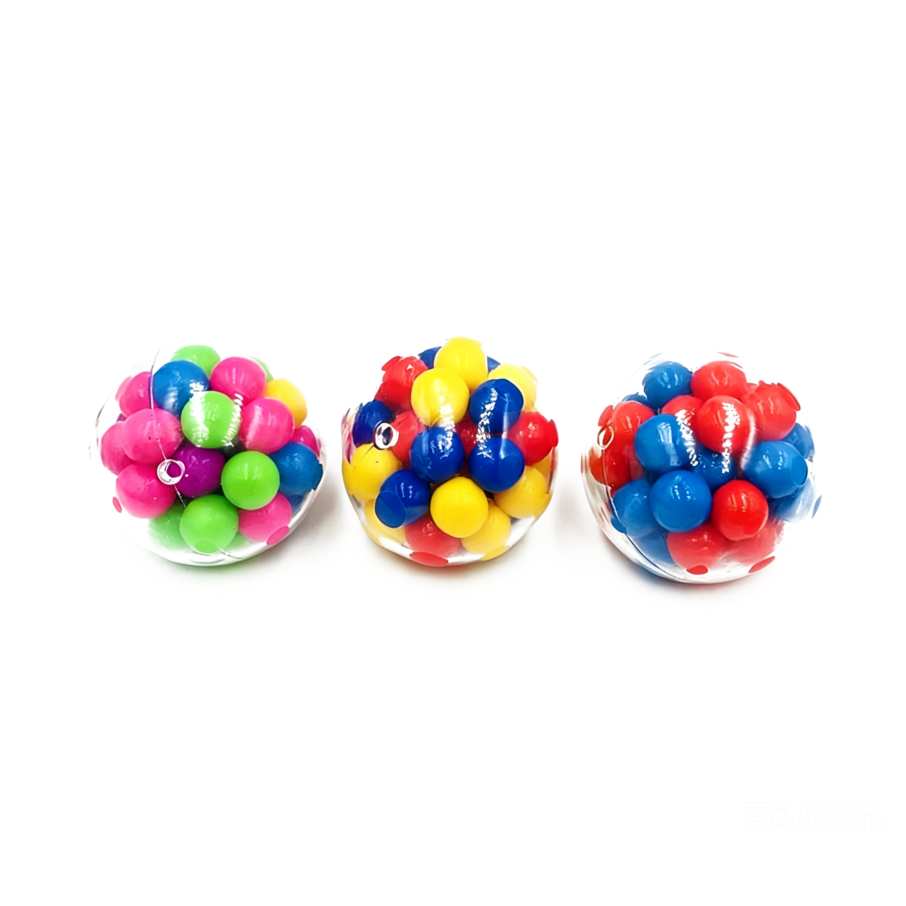 Colorful 2.25 Inch Sensory Stress Relief Squeeze Ball - Image 3